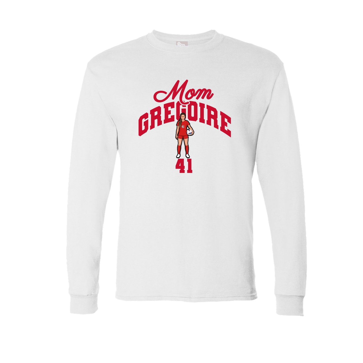 Long Sleeve Tee — Mothers Day Arch in White