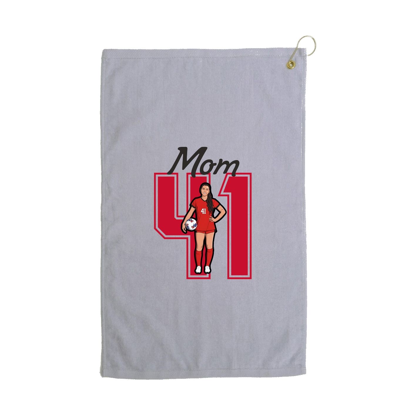 Golf Towel — Mothers Day Shirsey in Grey