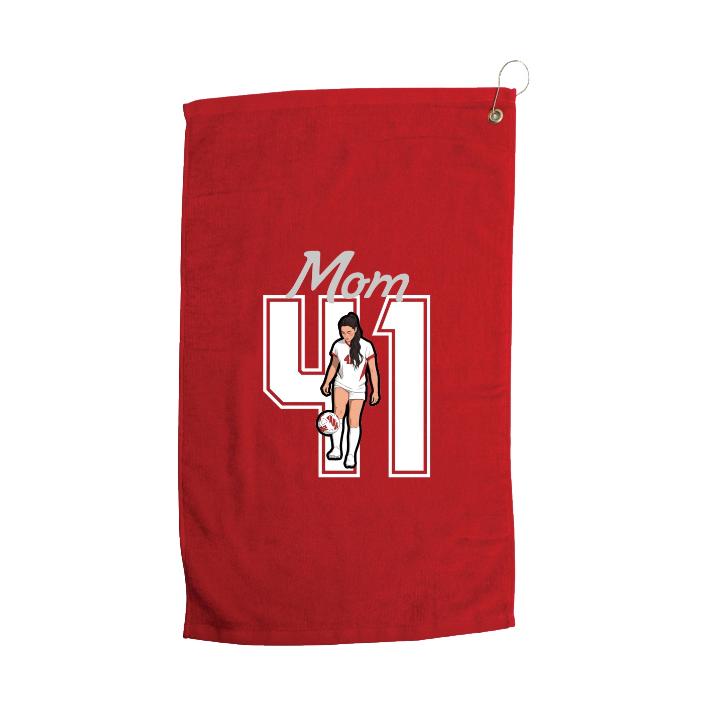 Golf Towel — Mothers Day Shirsey in Red