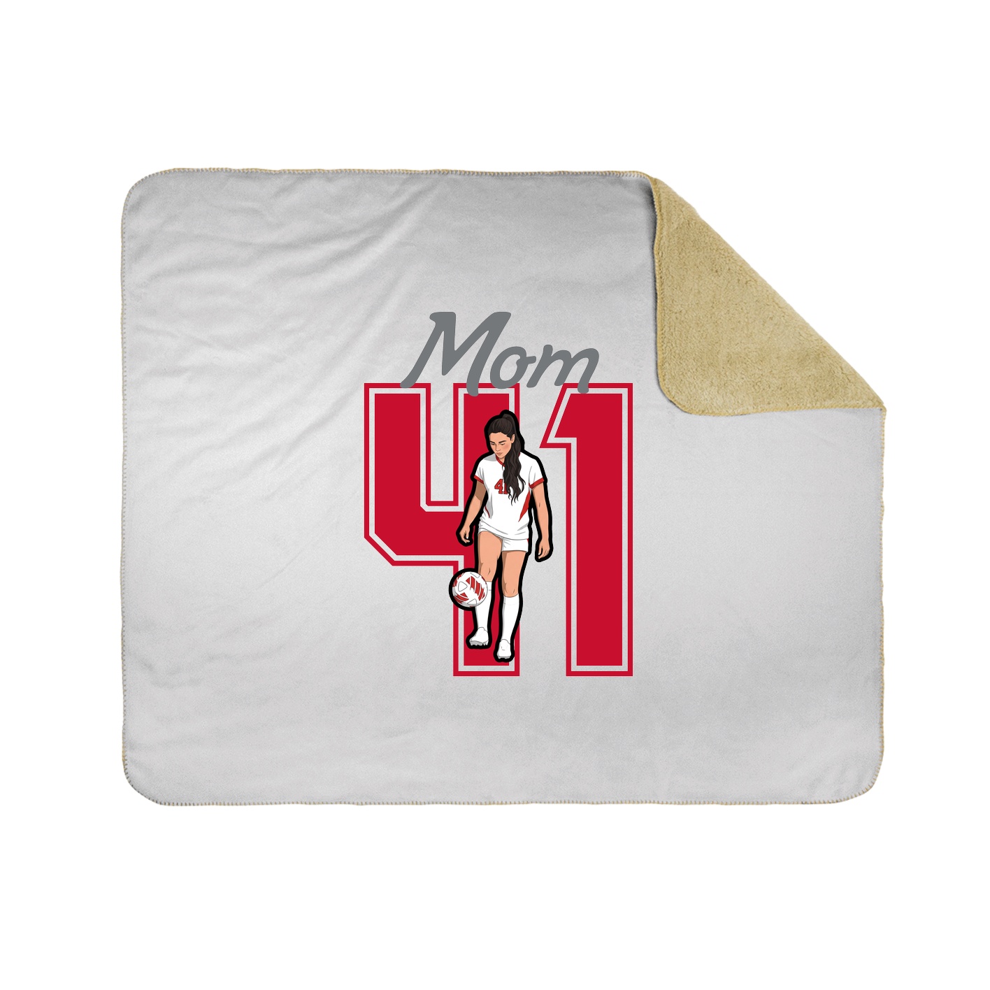 Throw Blanket — Mothers Day Shirsey in White