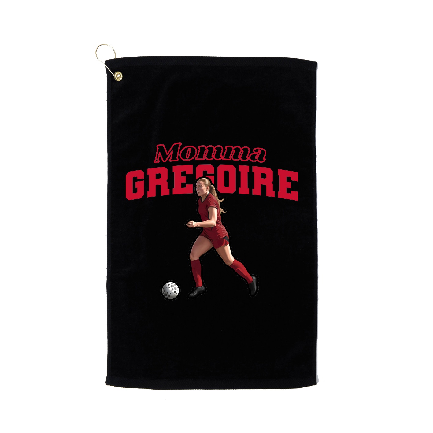 Golf Towel — Mothers Day Block in Black