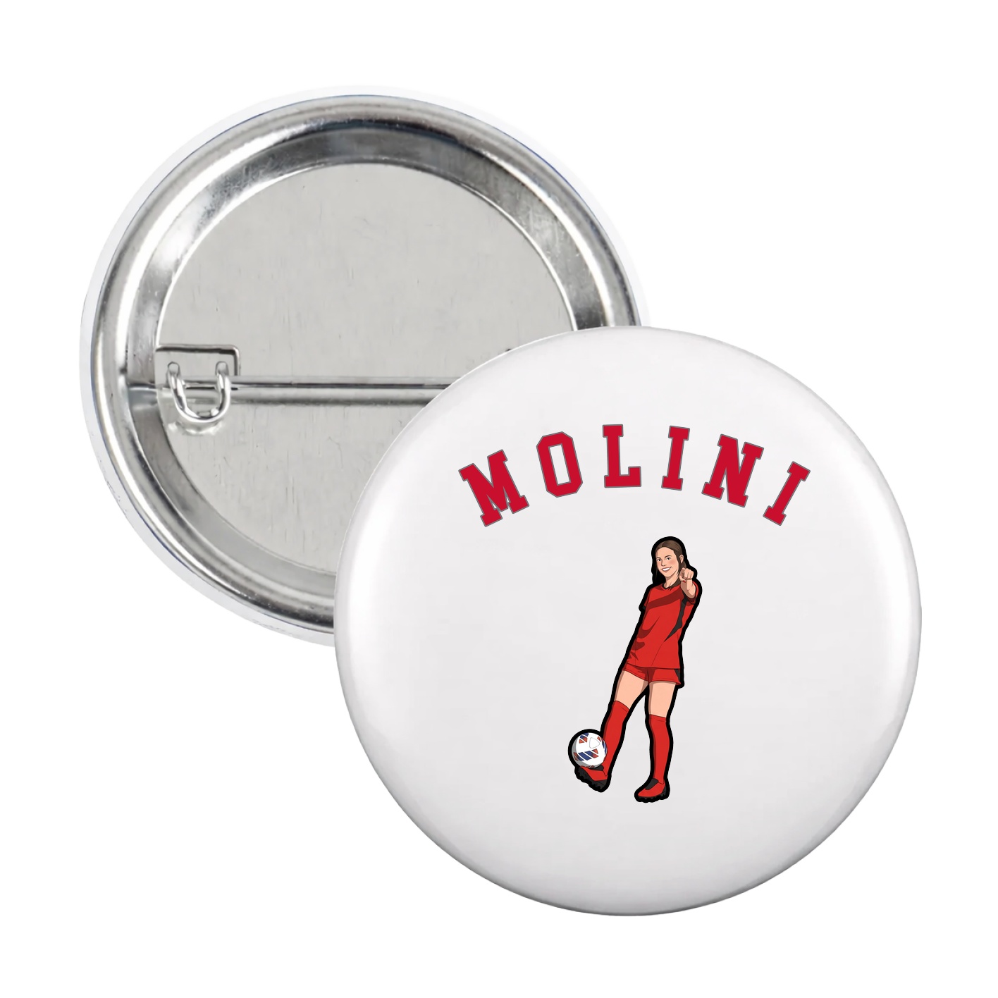 Game Day Button — Shirsey Arch in White