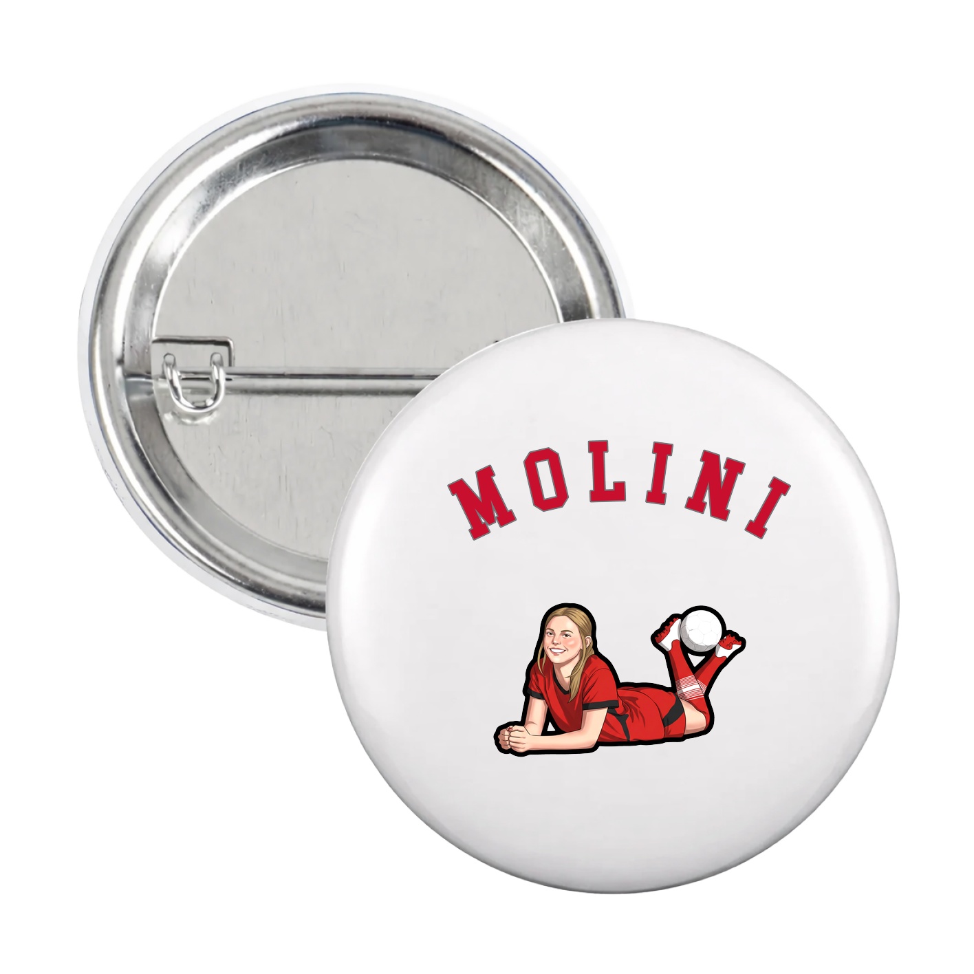 Game Day Button — Shirsey Arch in White