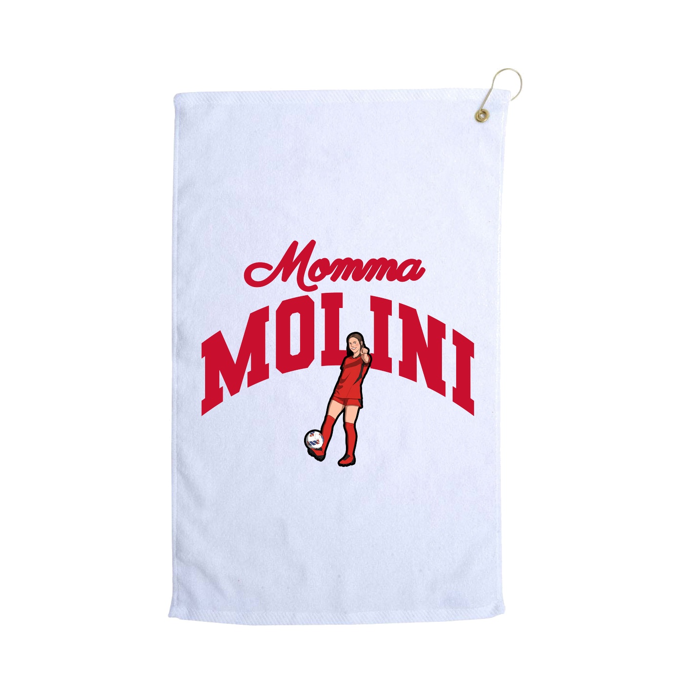 Golf Towel — Mothers Day Arch in White