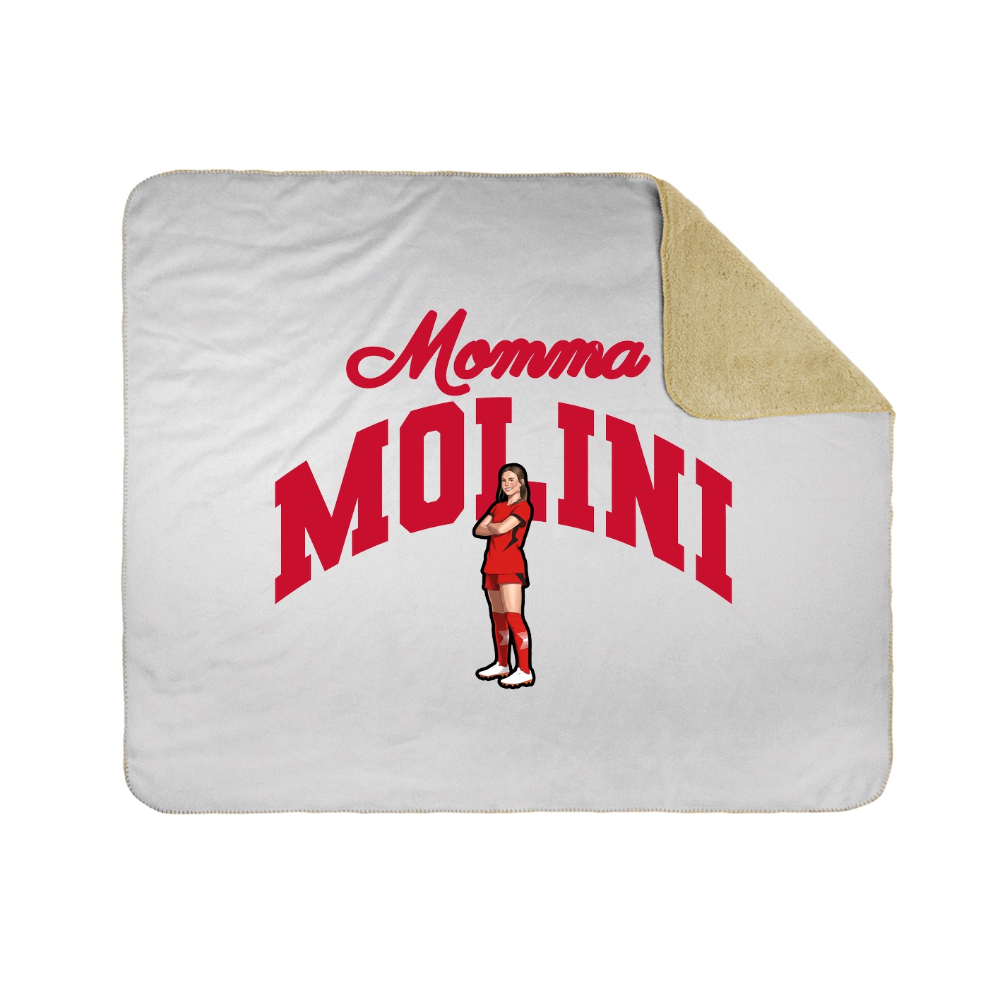 Throw Blanket — Mothers Day Arch in White