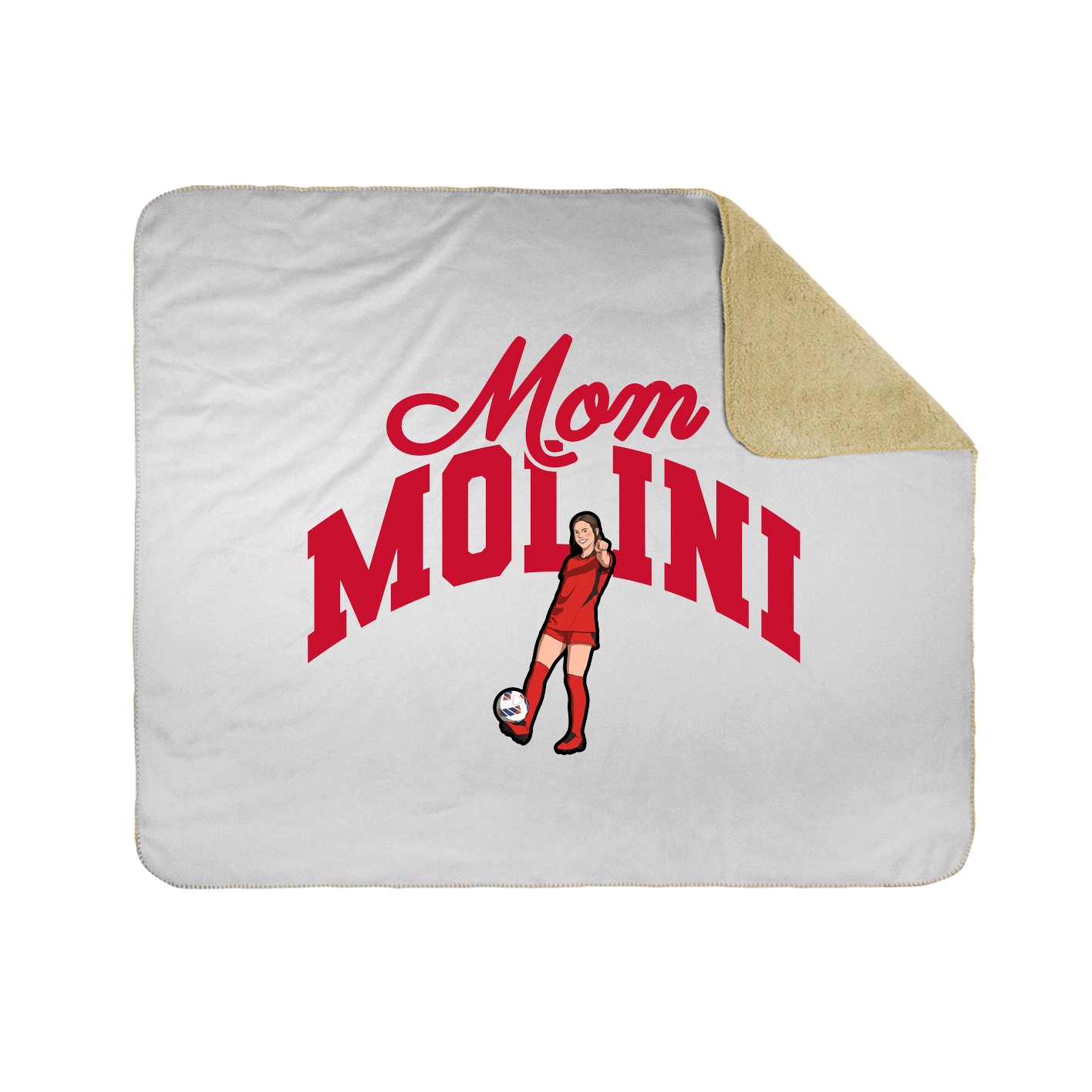 Throw Blanket — Mothers Day Arch in White