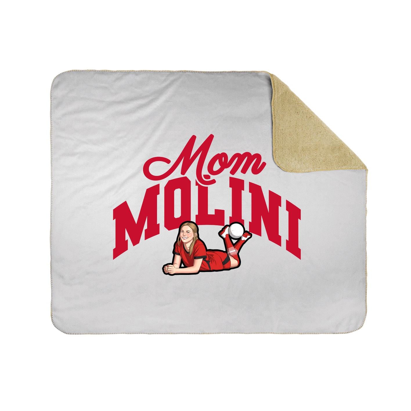 Throw Blanket — Mothers Day Arch in White
