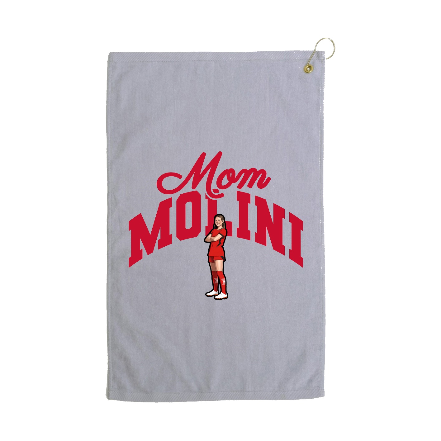 Golf Towel — Mothers Day Arch in Grey