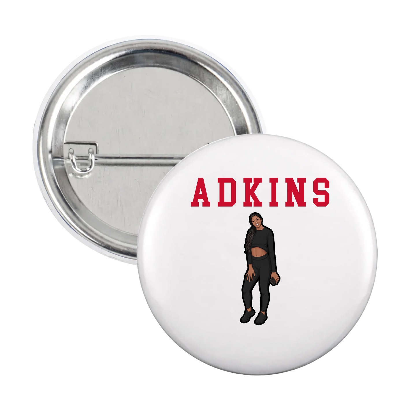 Game Day Button — Shirsey in White