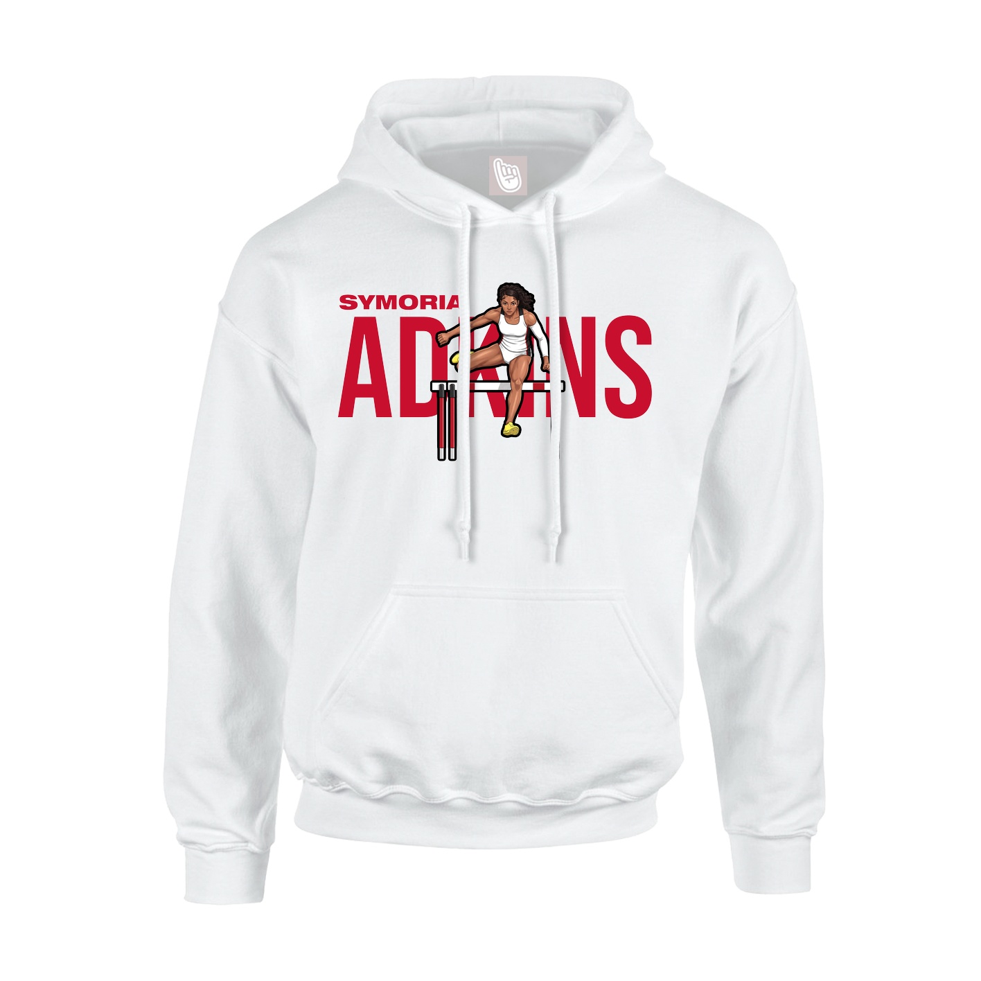 Youth Hoodie — Player Name in White