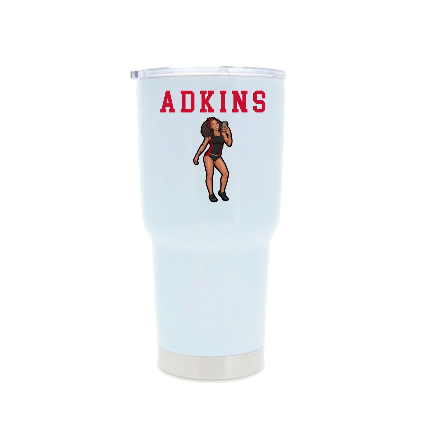 30oz Stainless Steel Tumbler — Shirsey in White