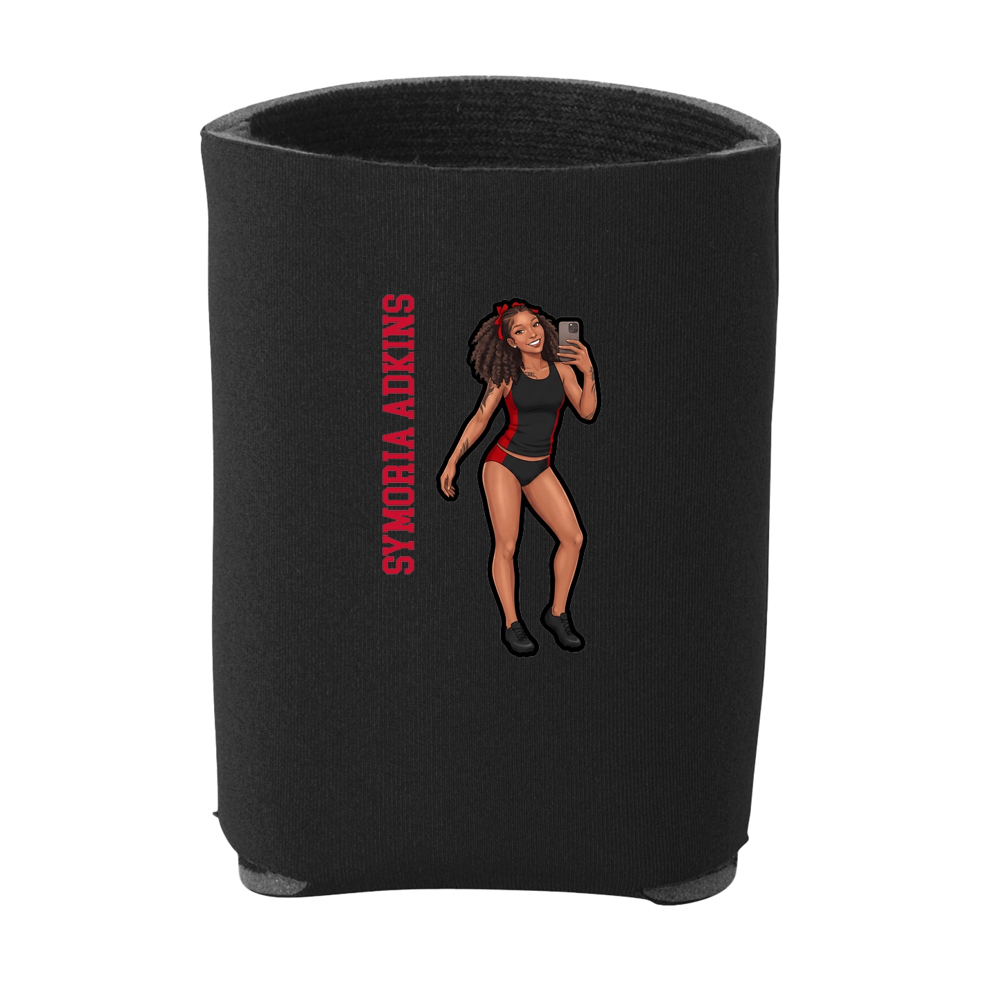 Can Holder — Name Vertical in Black