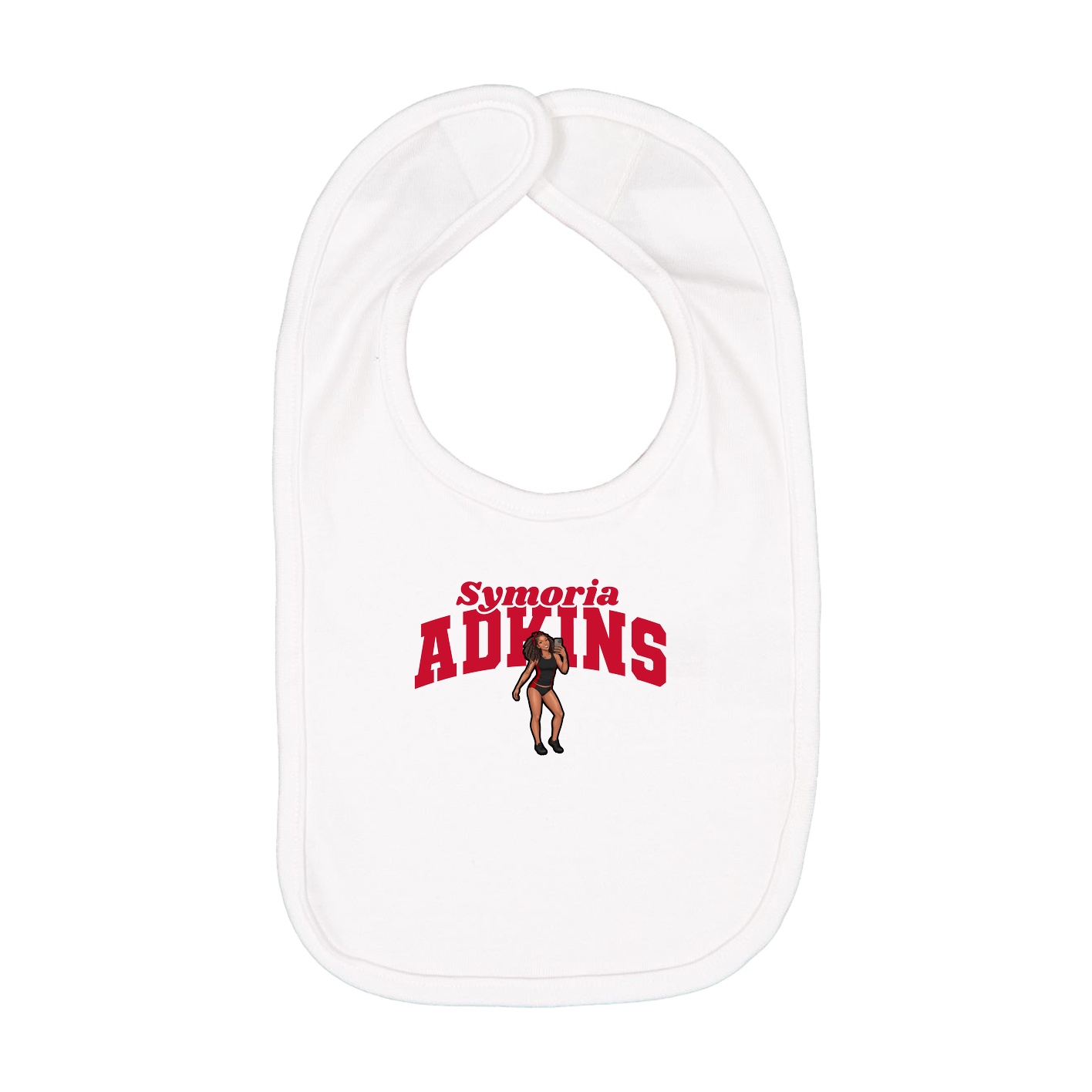 Infant Bib — Signature Arch in White
