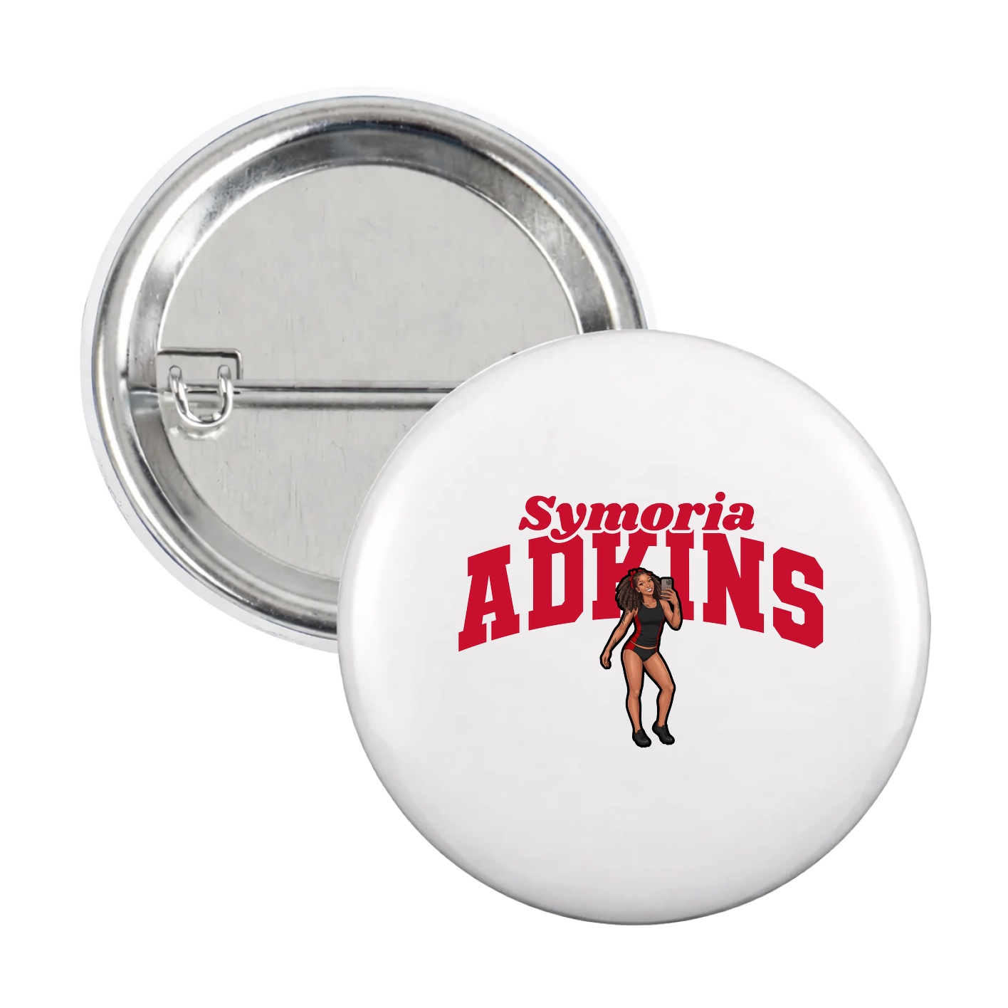 Game Day Button — Signature Arch in White