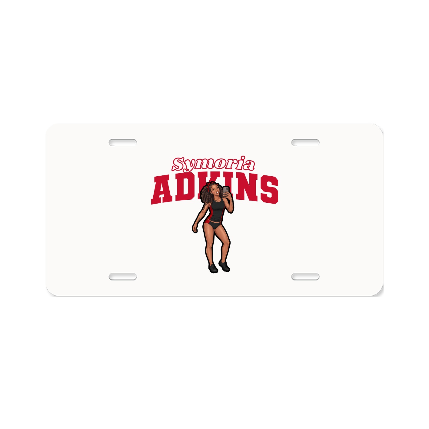 License Plate — Name Arch in Classic