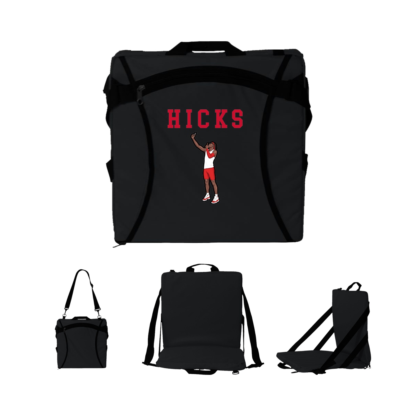 Folding Stadium Seat — Shirsey in Black