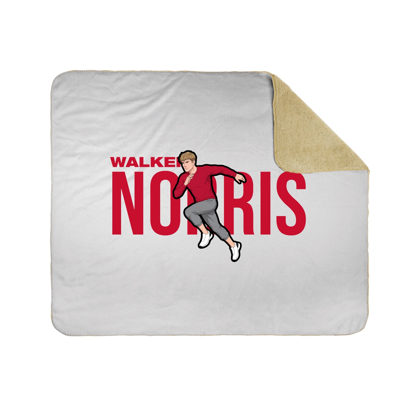 Throw Blanket — Player Name in White