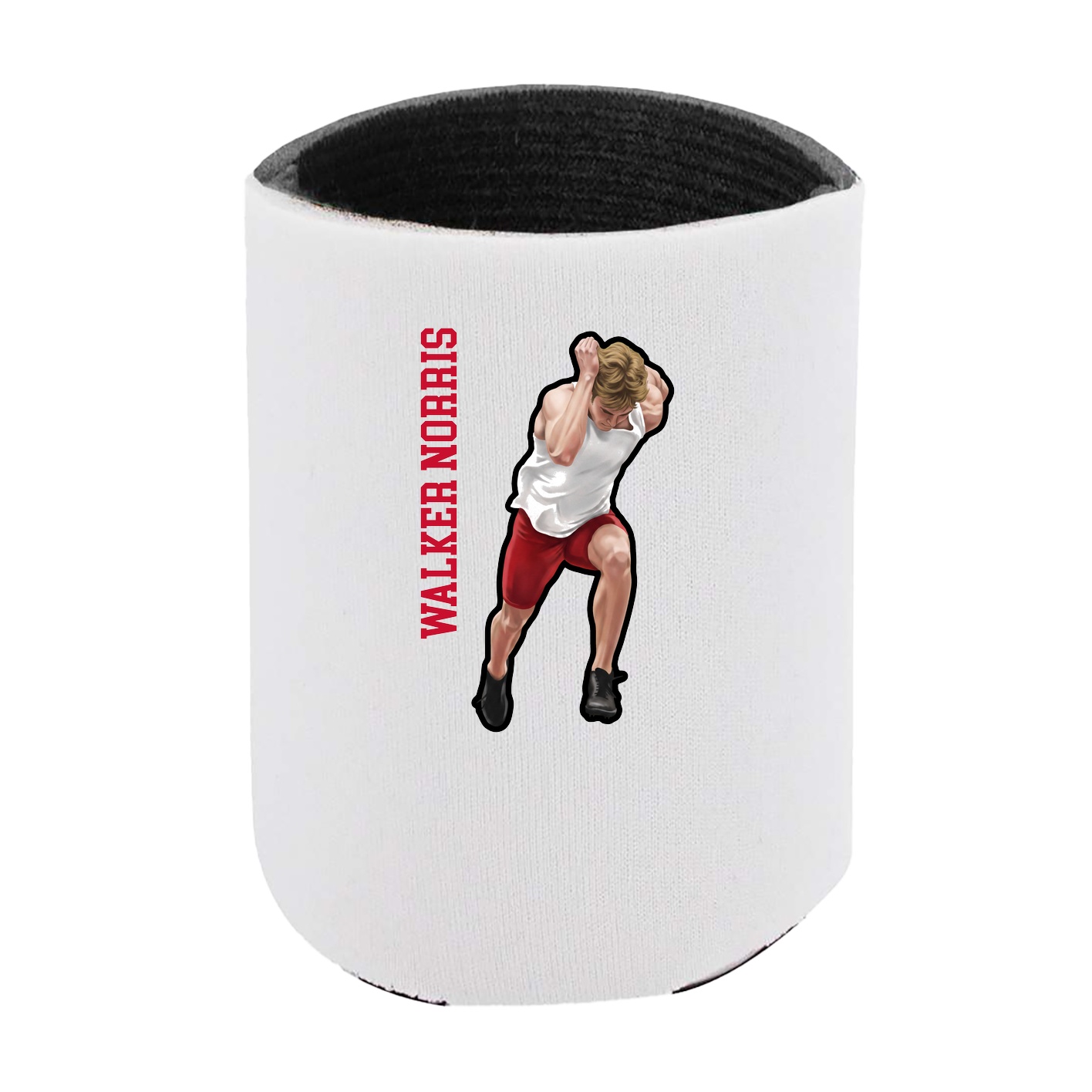 Can Holder — Name Vertical in White