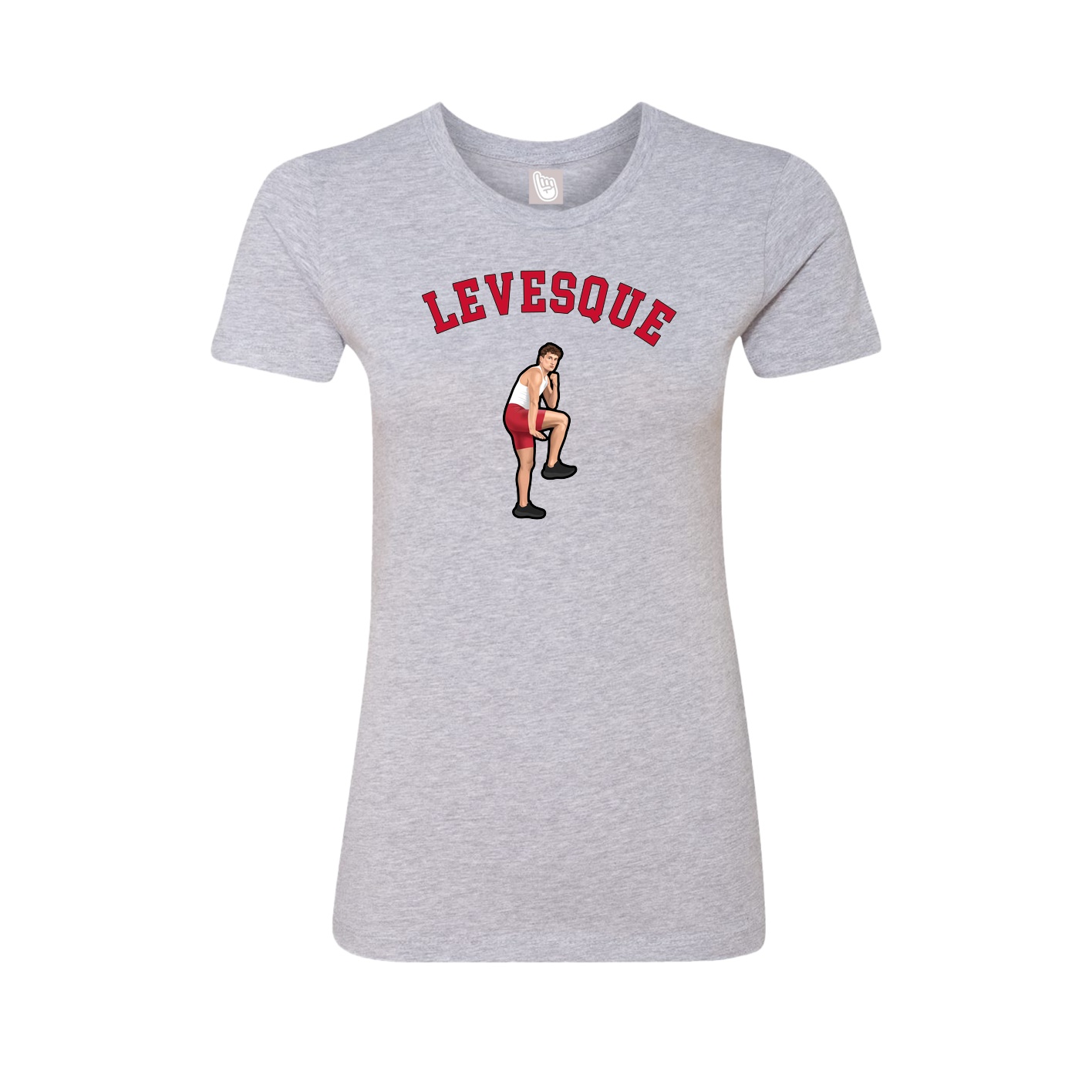 Fitted Women's Tee — Shirsey Arch in Grey