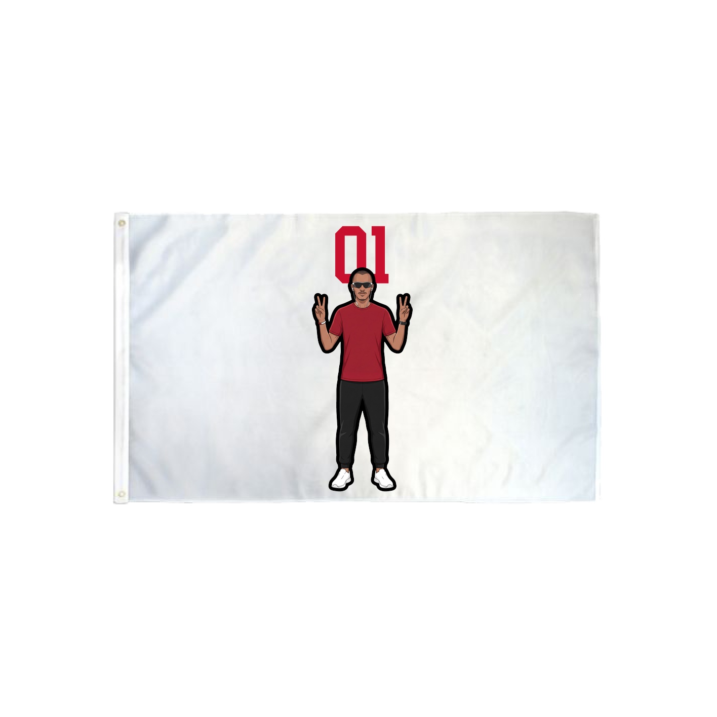3x5 Flag — Number Top in Classic