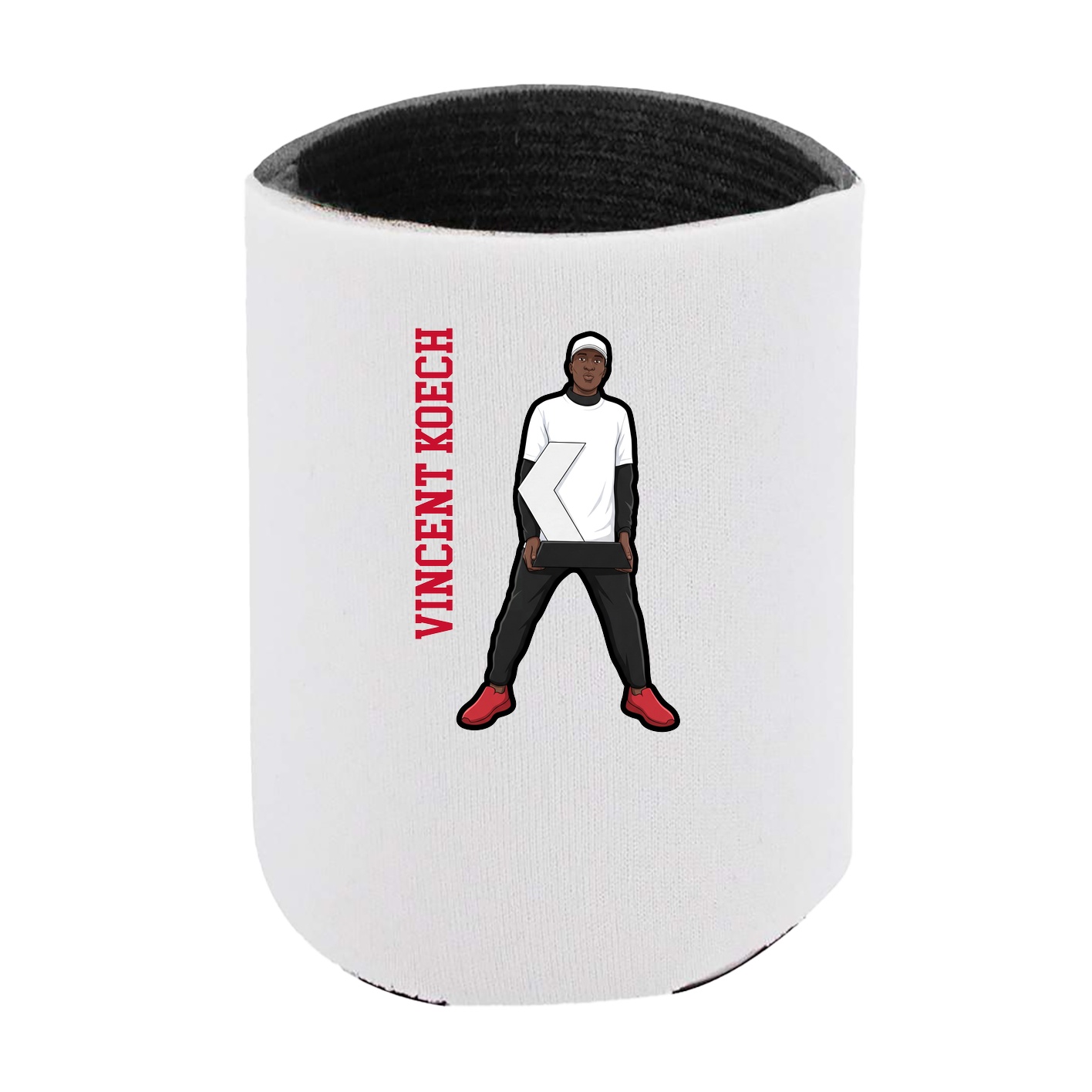 Can Holder — Name Vertical in White