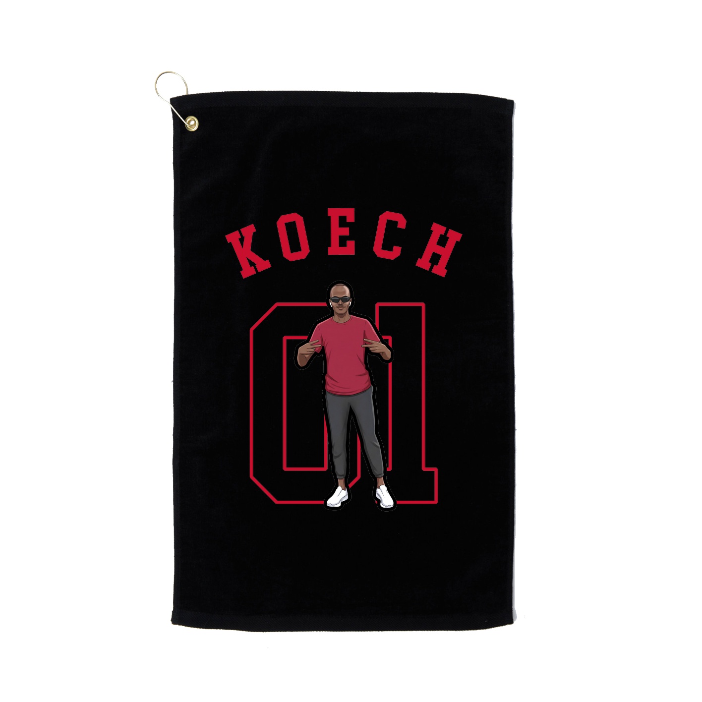 Golf Towel — Shirsey Arch in Black