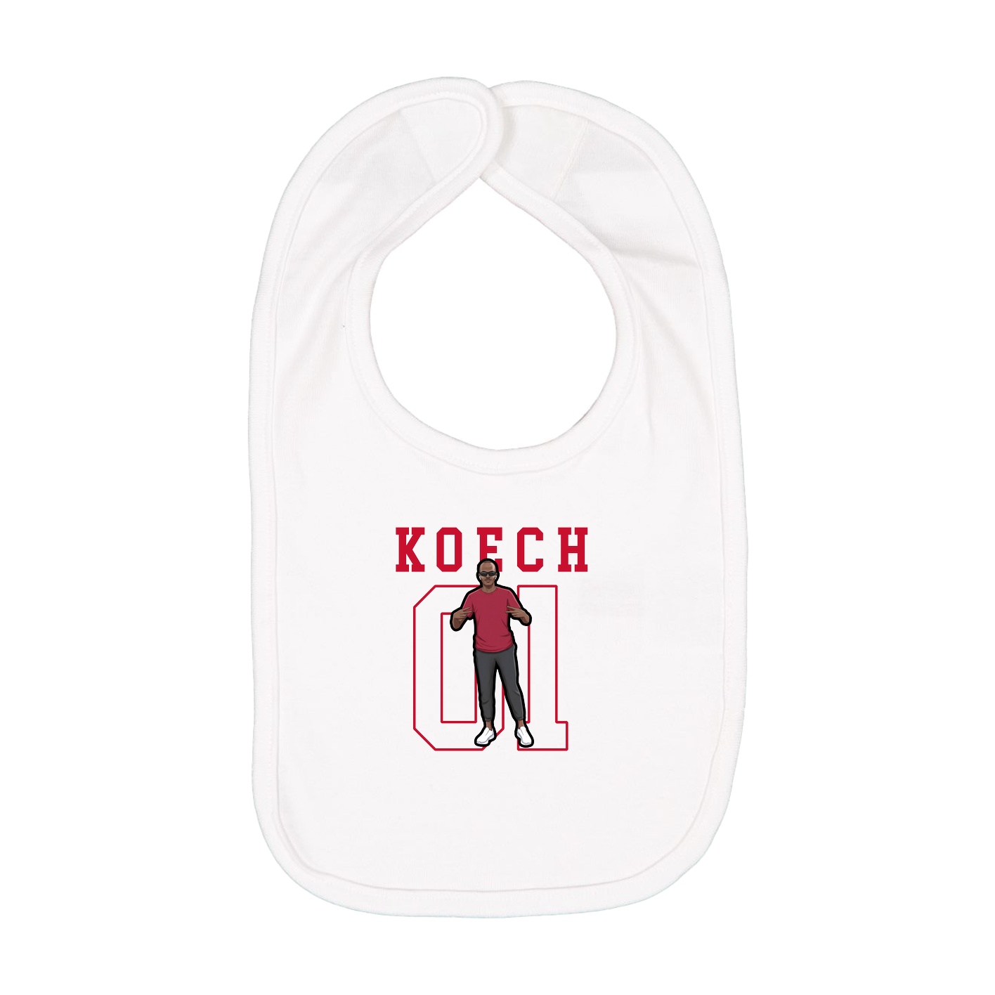 Infant Bib — Shirsey in White