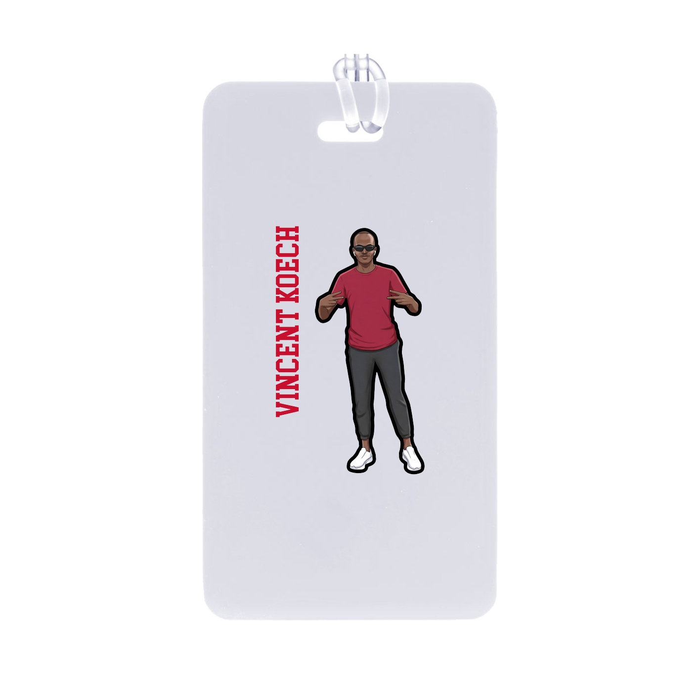 Bag Tag — Name Vertical in Classic