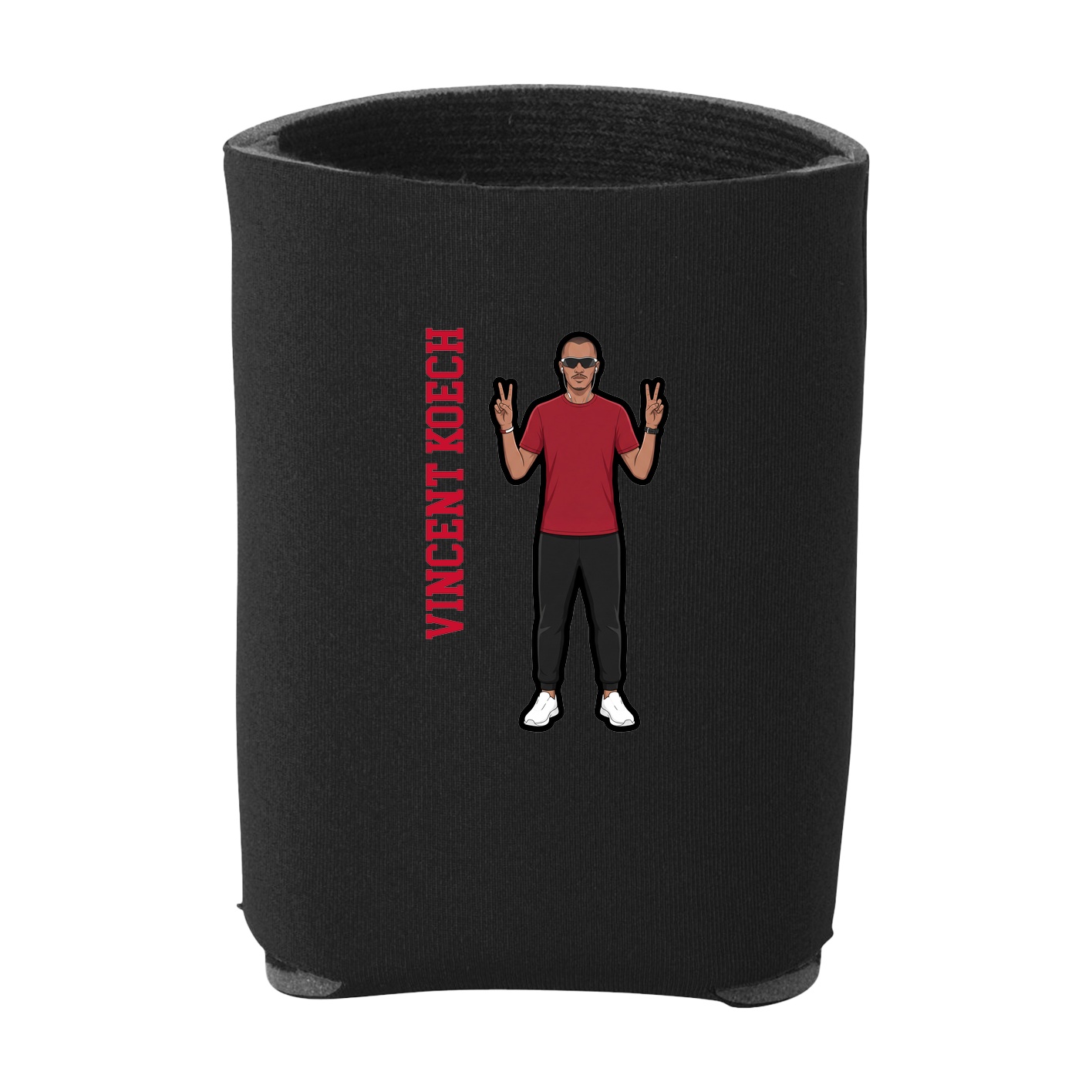 Can Holder — Name Vertical in Black
