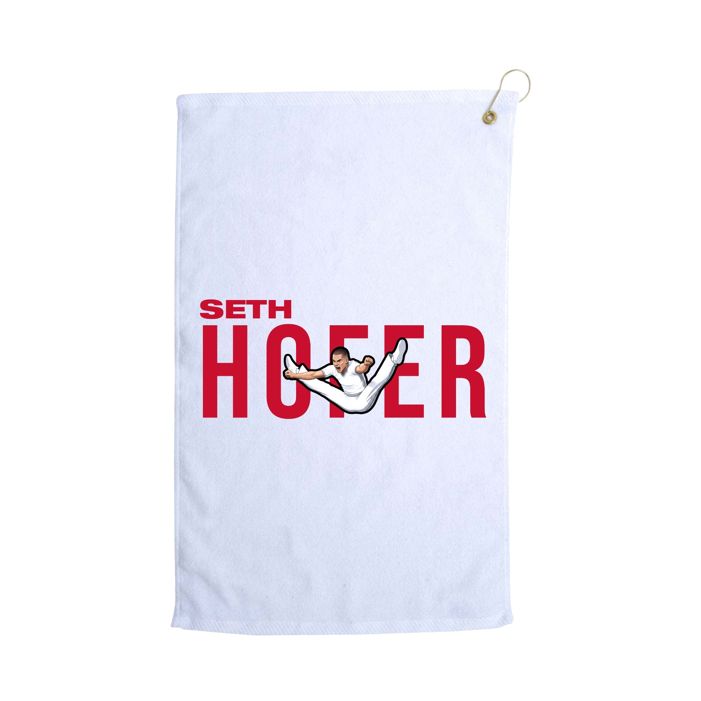 Golf Towel — Player Name in White