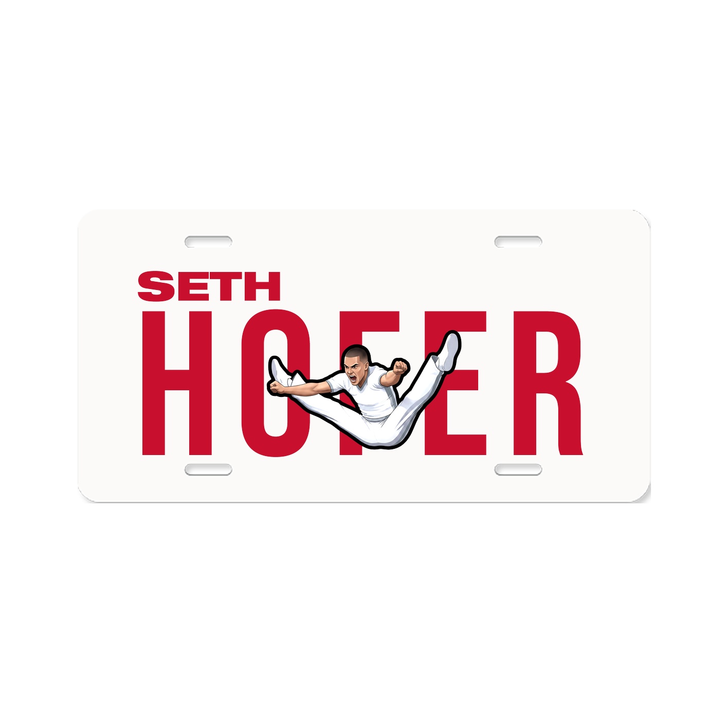 License Plate — Player Name in Classic