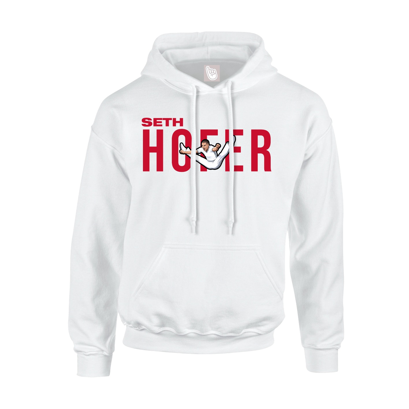 Youth Hoodie — Player Name in White