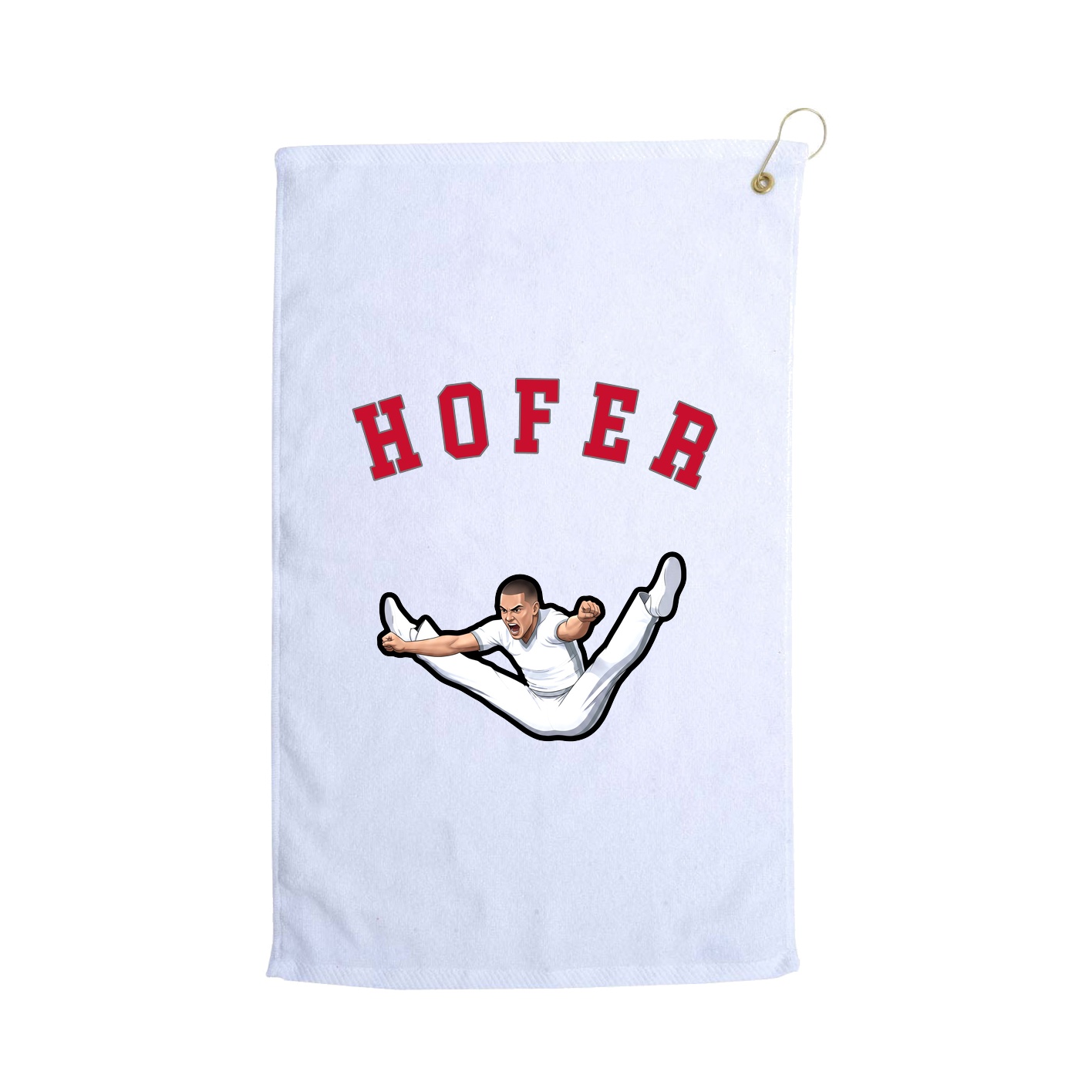 Golf Towel — Shirsey Arch in White