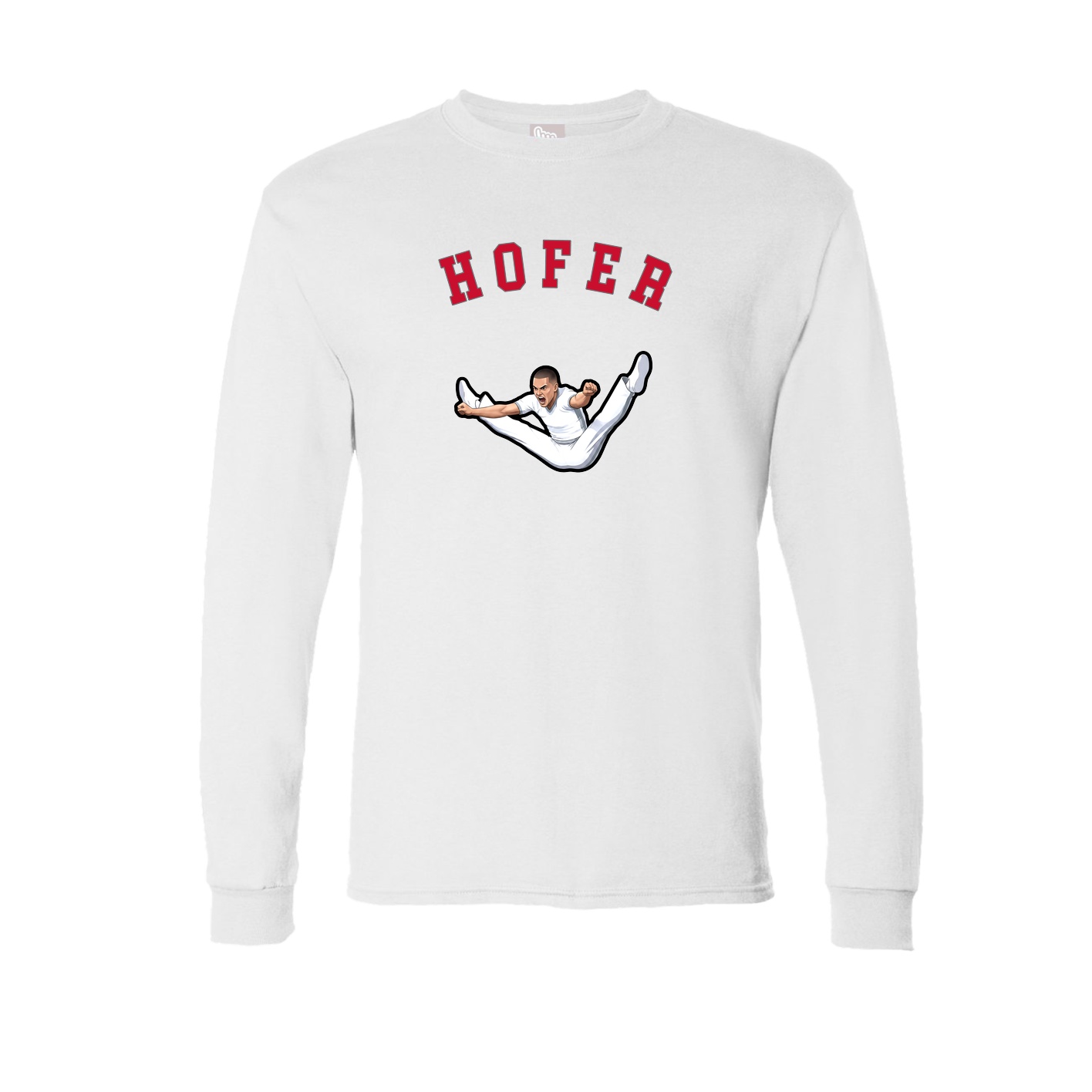 Long Sleeve Tee — Shirsey Arch in White