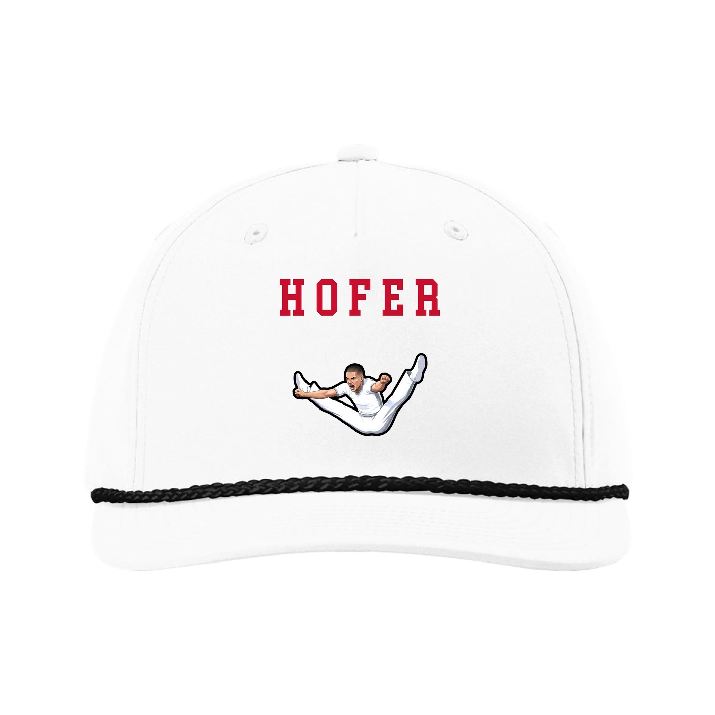 Five-Panel Classic Rope Cap — Shirsey in White