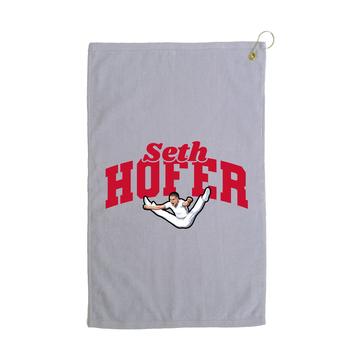 Golf Towel — Signature Arch in Grey