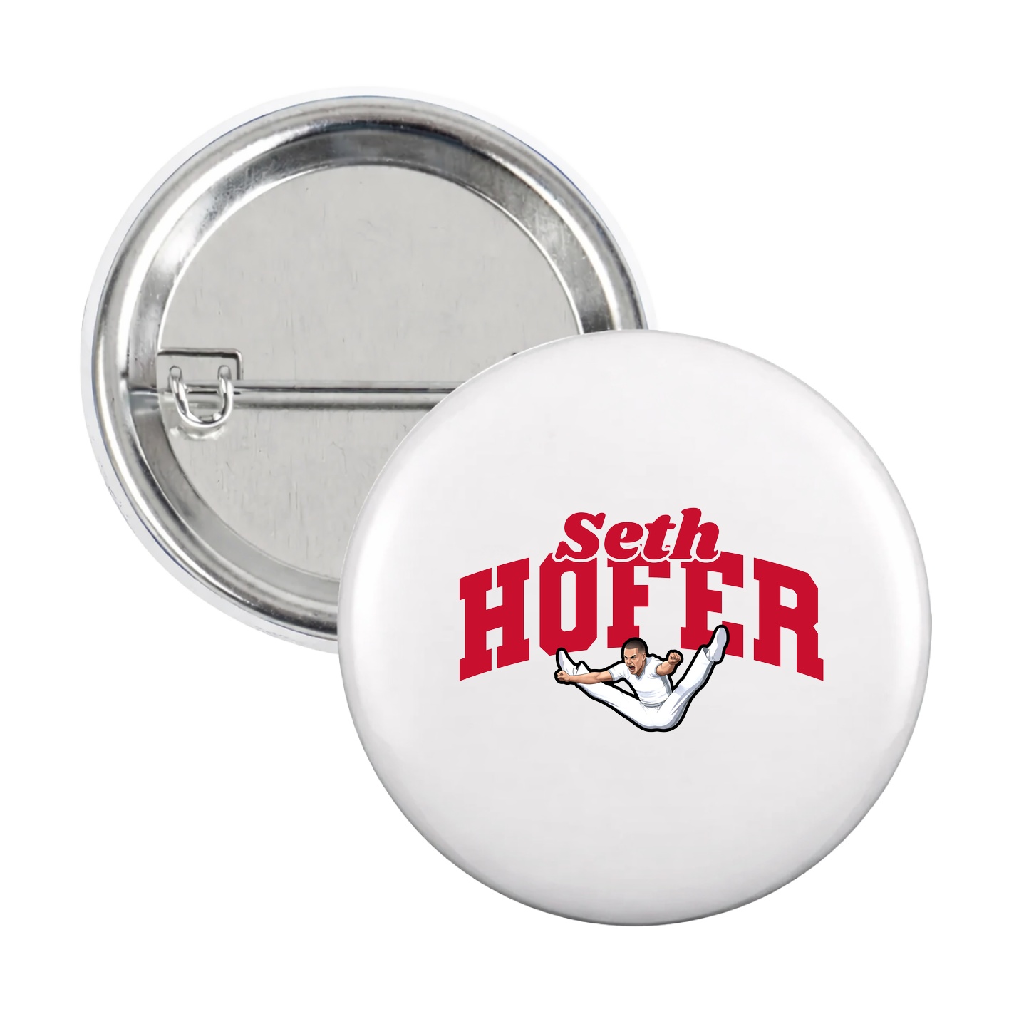 Game Day Button — Signature Arch in White