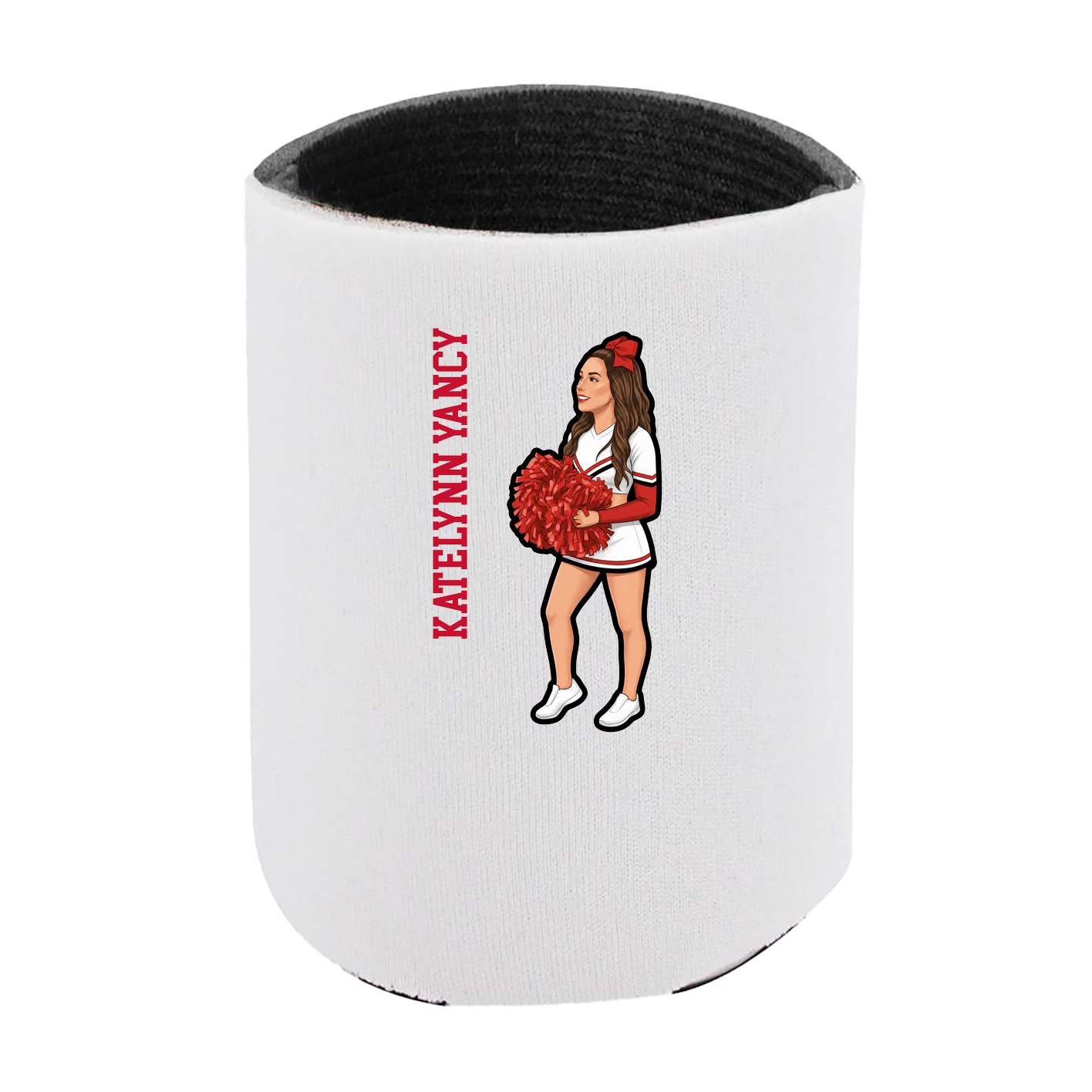 Can Holder — Name Vertical in White