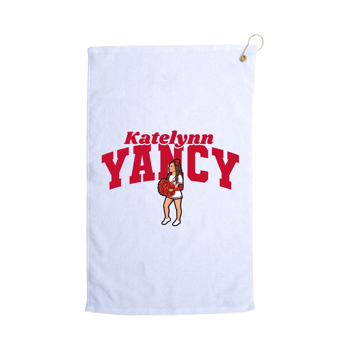 Golf Towel — Signature Arch in White