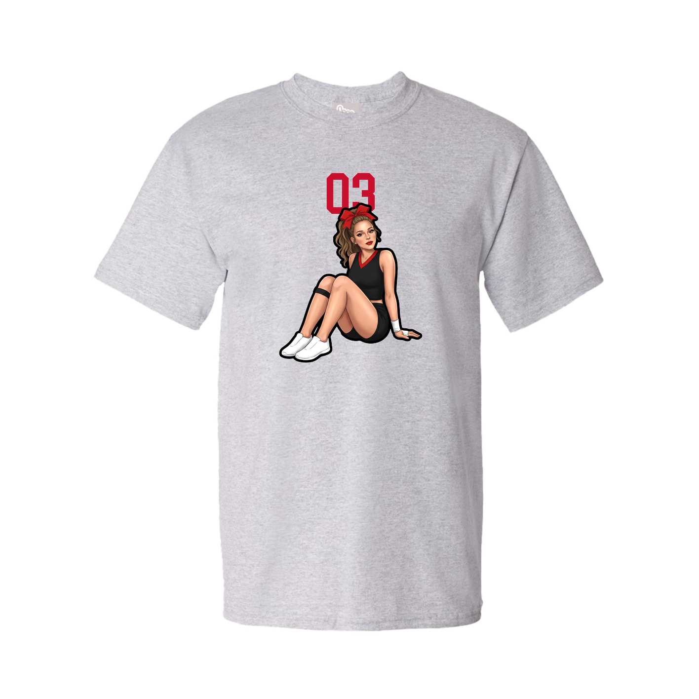 Tee — Number Top in Grey