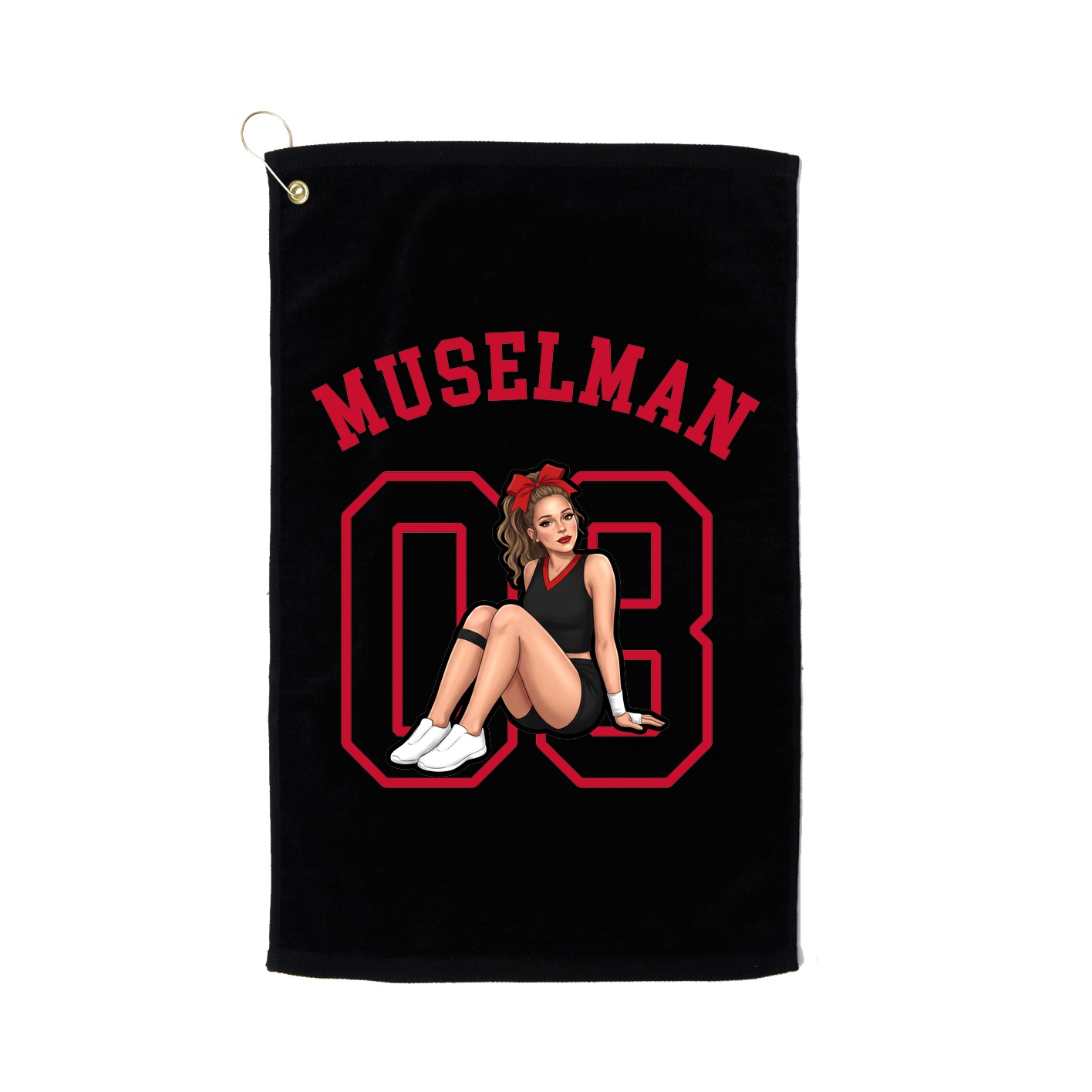 Golf Towel — Shirsey Arch in Black