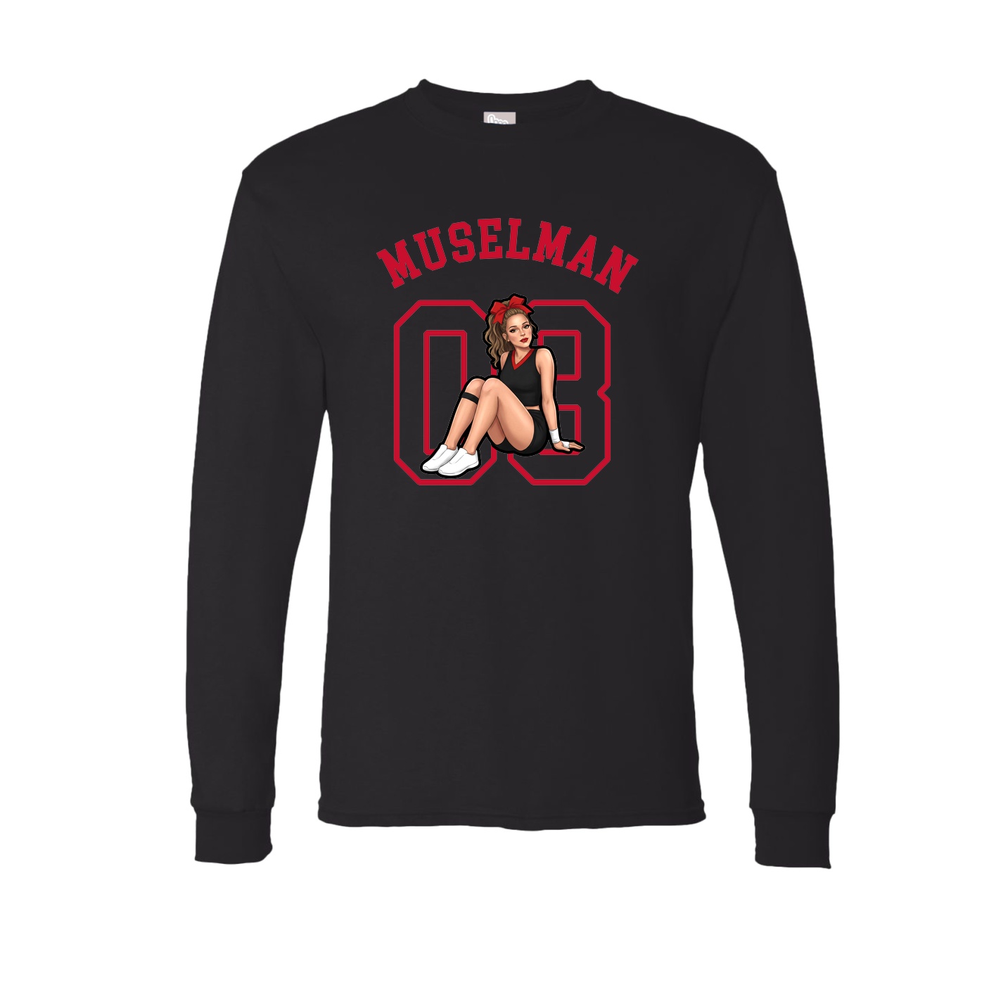 Long Sleeve Tee — Shirsey Arch in Black