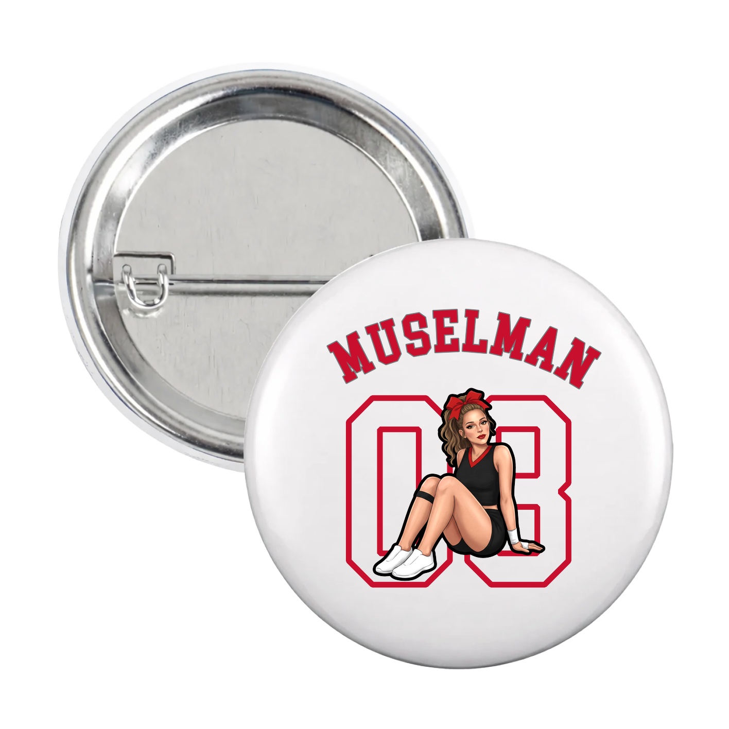 Game Day Button — Shirsey Arch in White