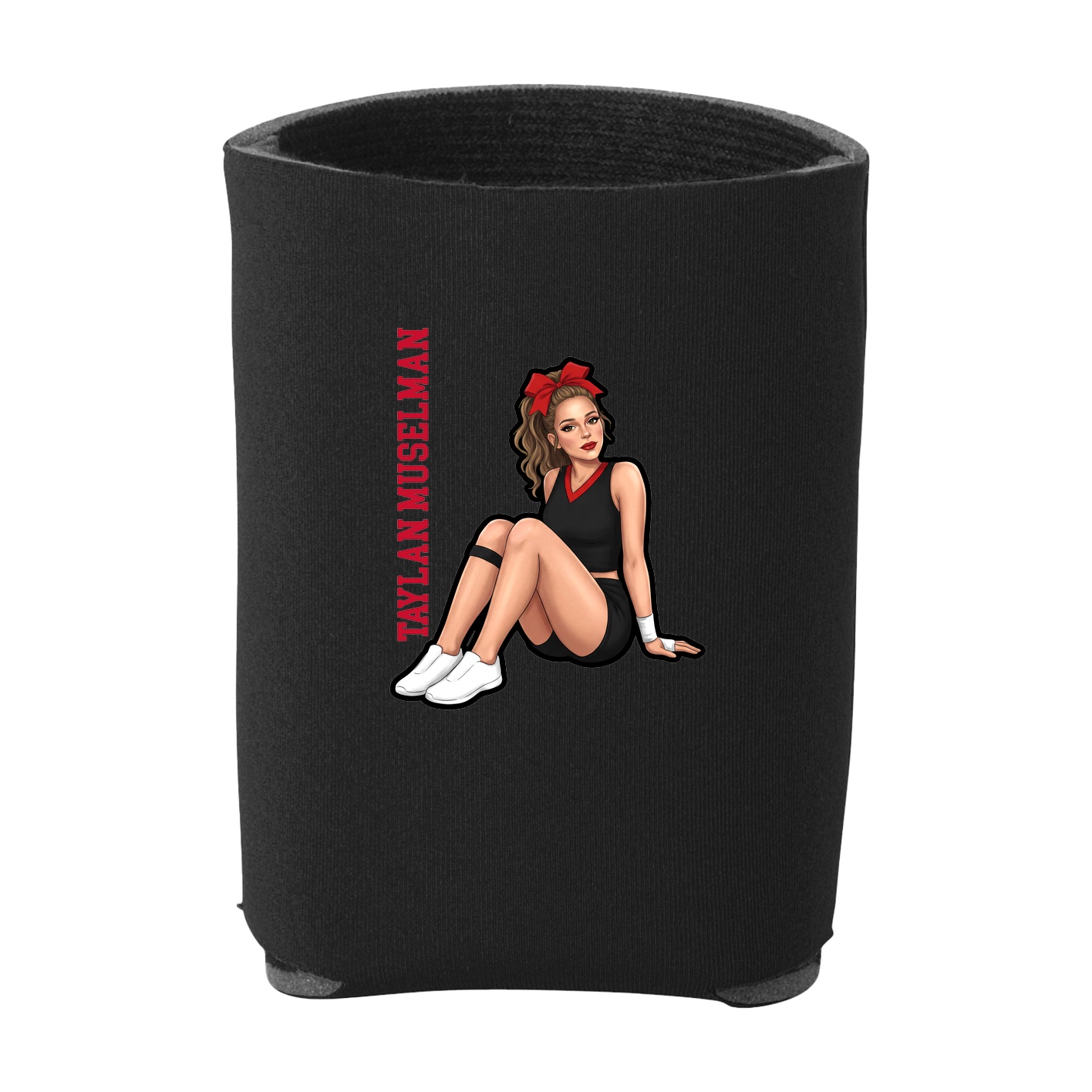 Can Holder — Name Vertical in Black