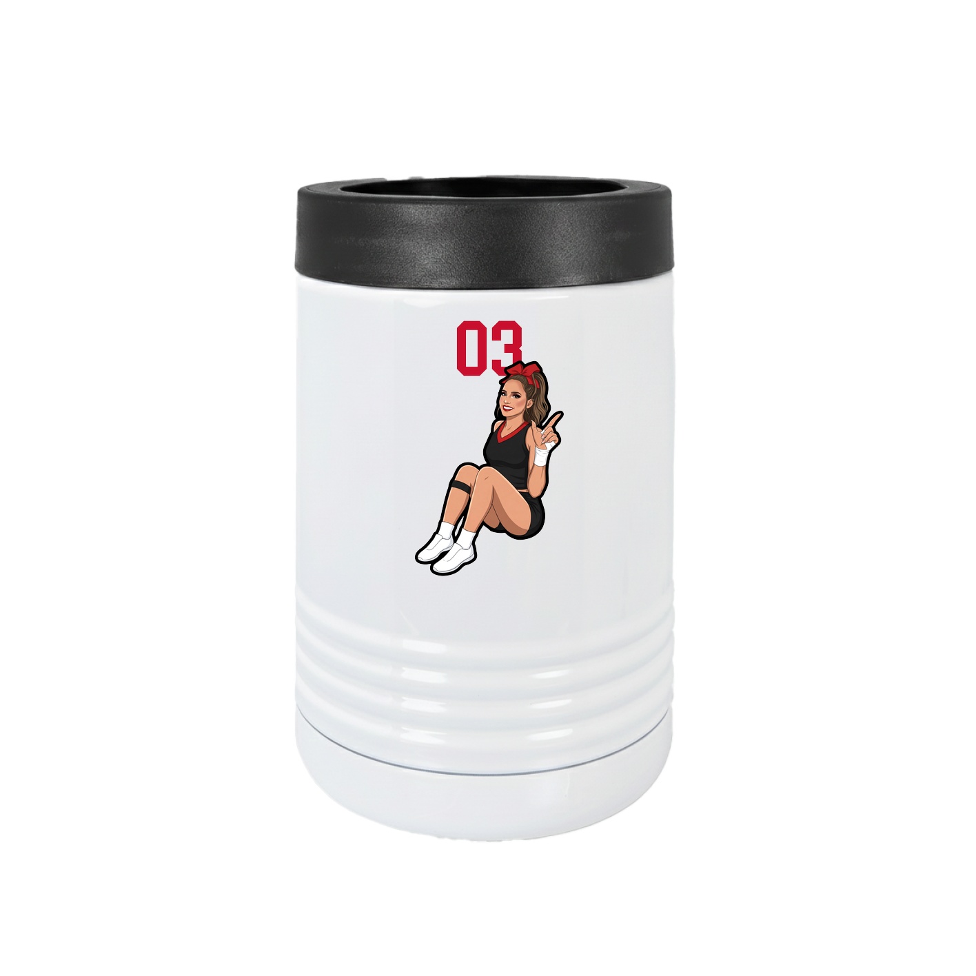 Beverage Holder — Number Top in White
