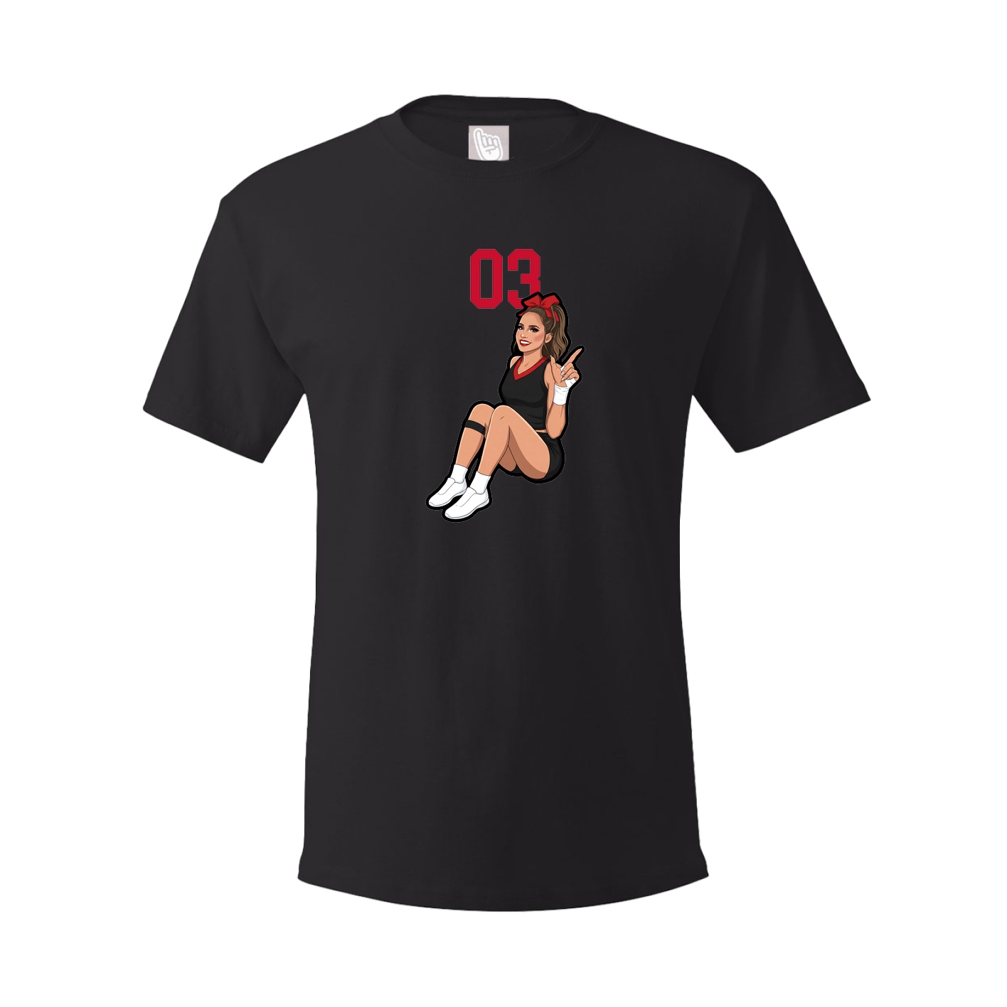 Tee — Number Top in Black