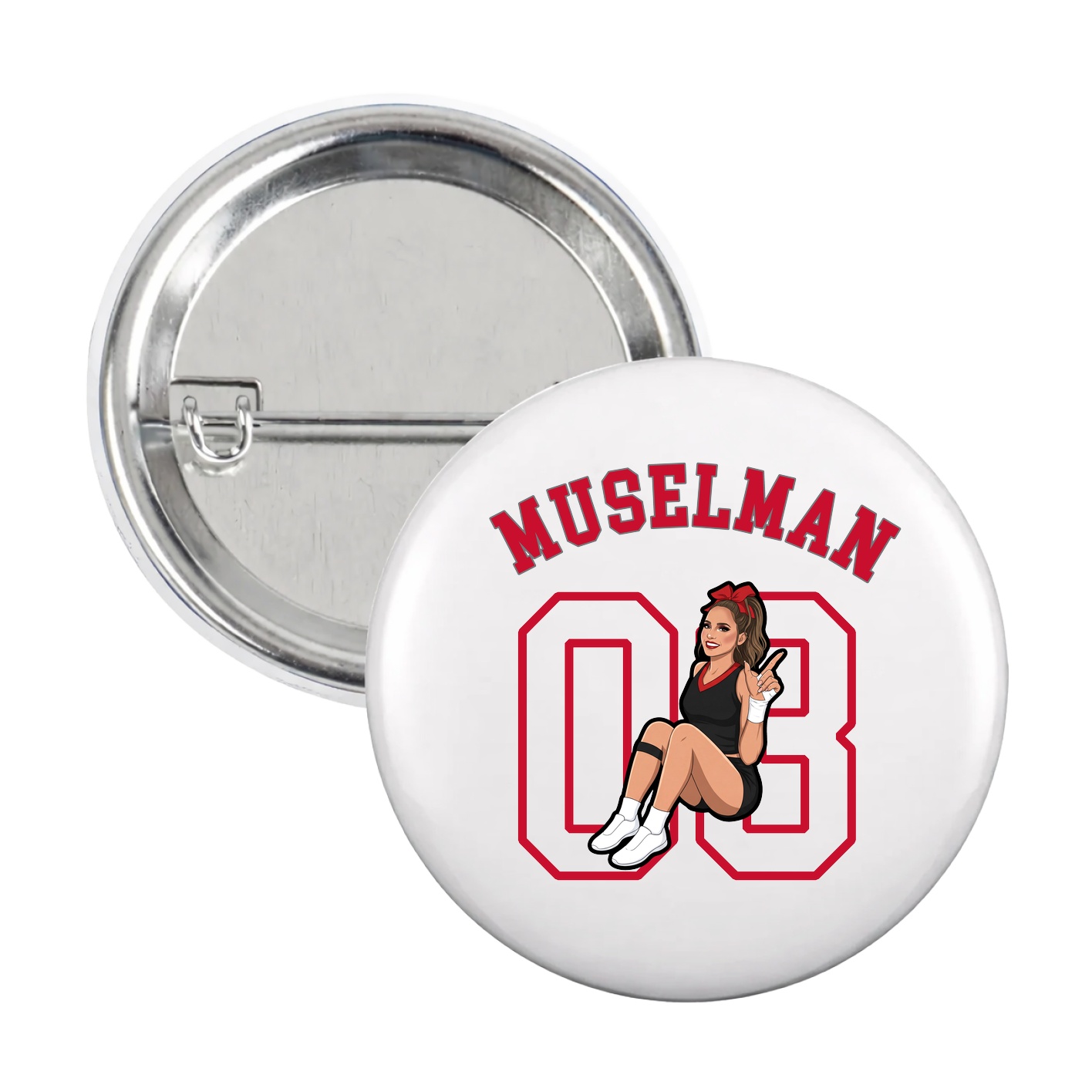 Game Day Button — Shirsey Arch in White