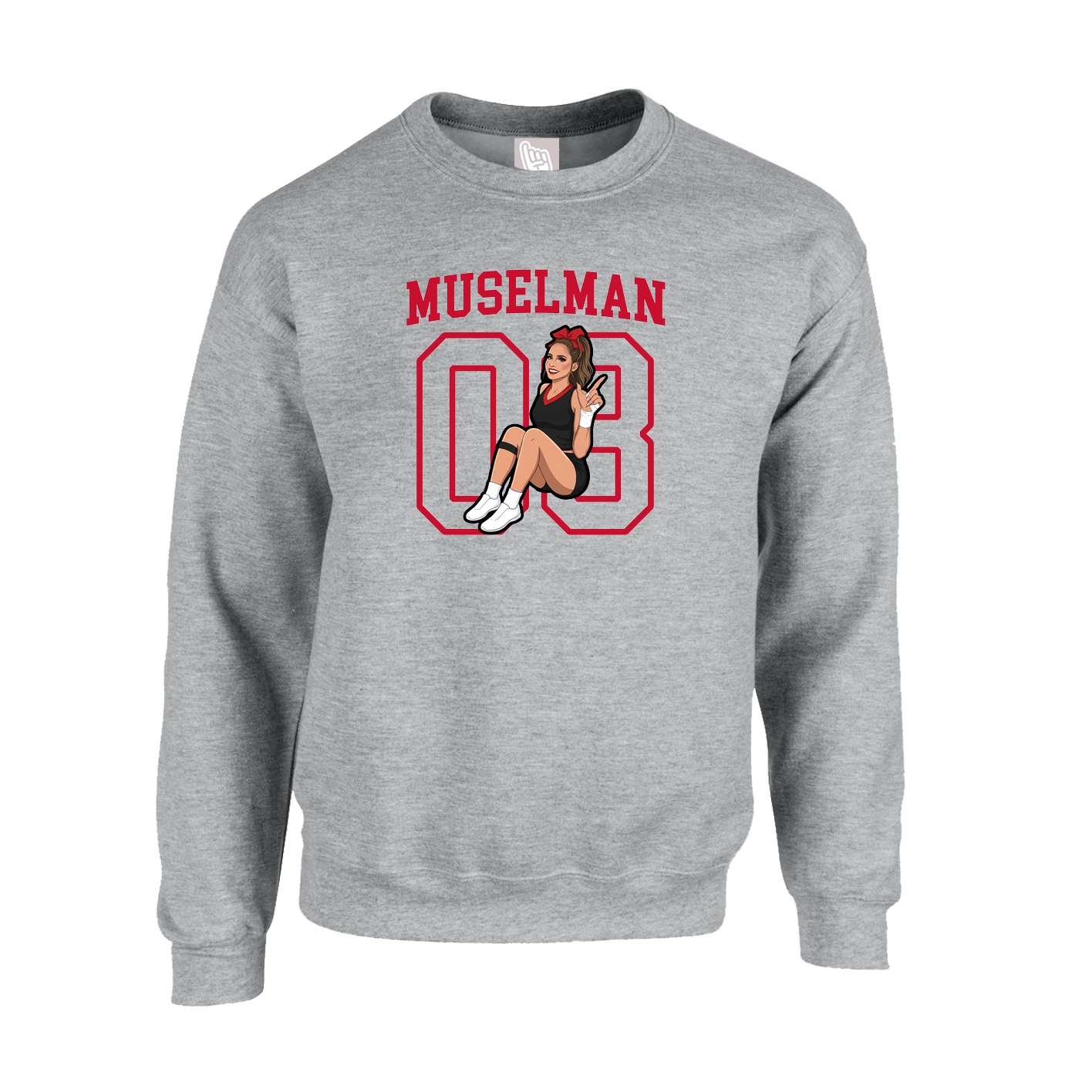 Fleece Crew — Shirsey in Grey