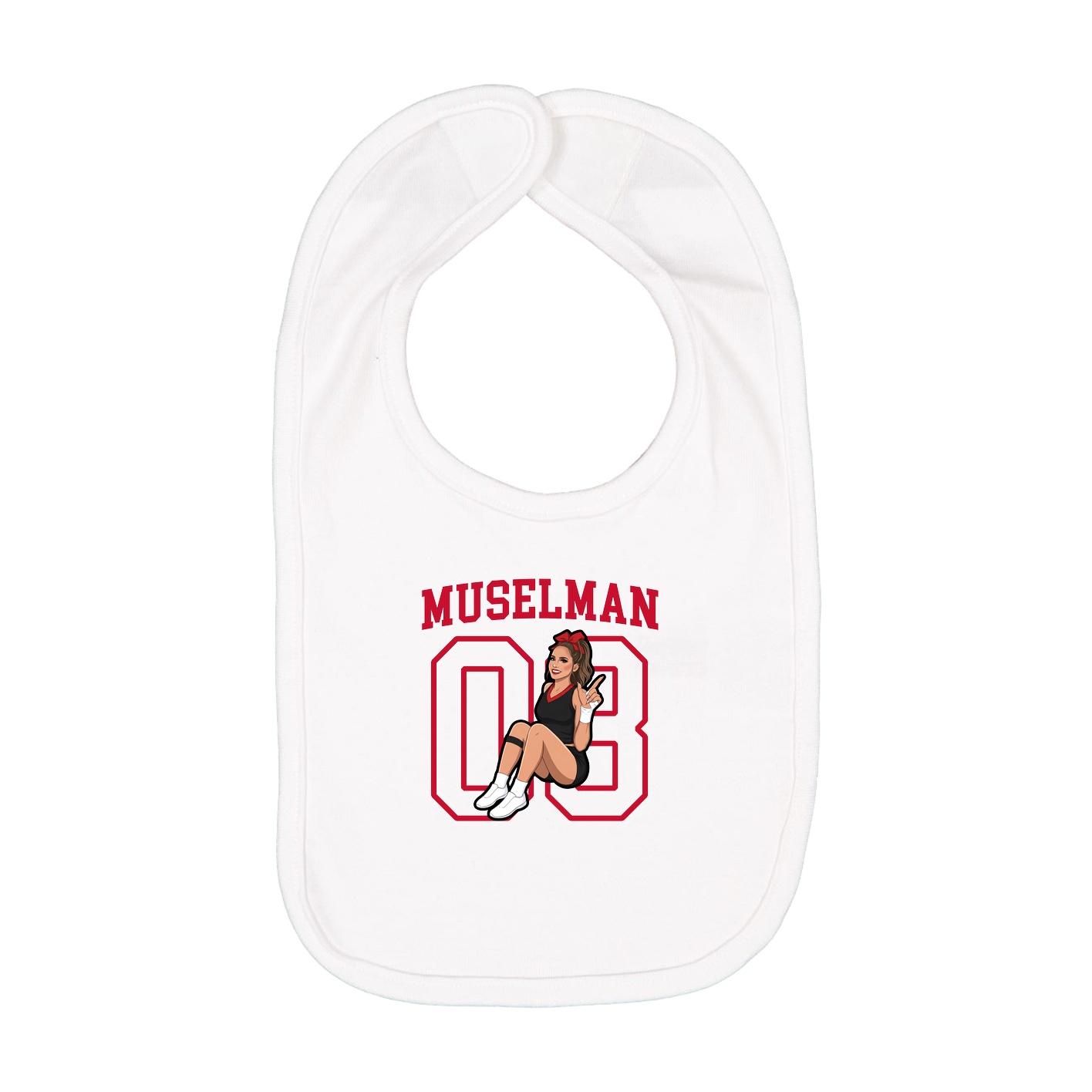 Infant Bib — Shirsey in White