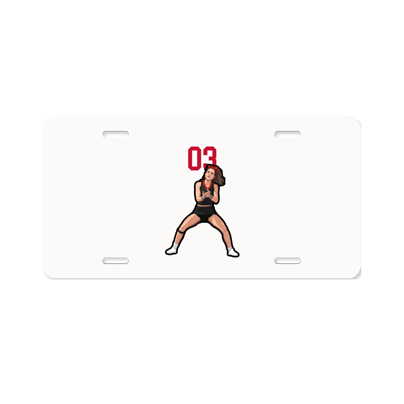 License Plate — Number Top in Classic
